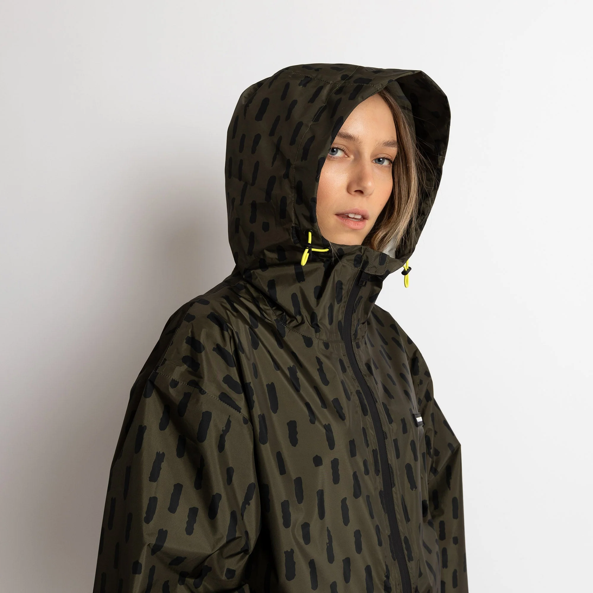 Rain Jacket drops olive/black - Image 6