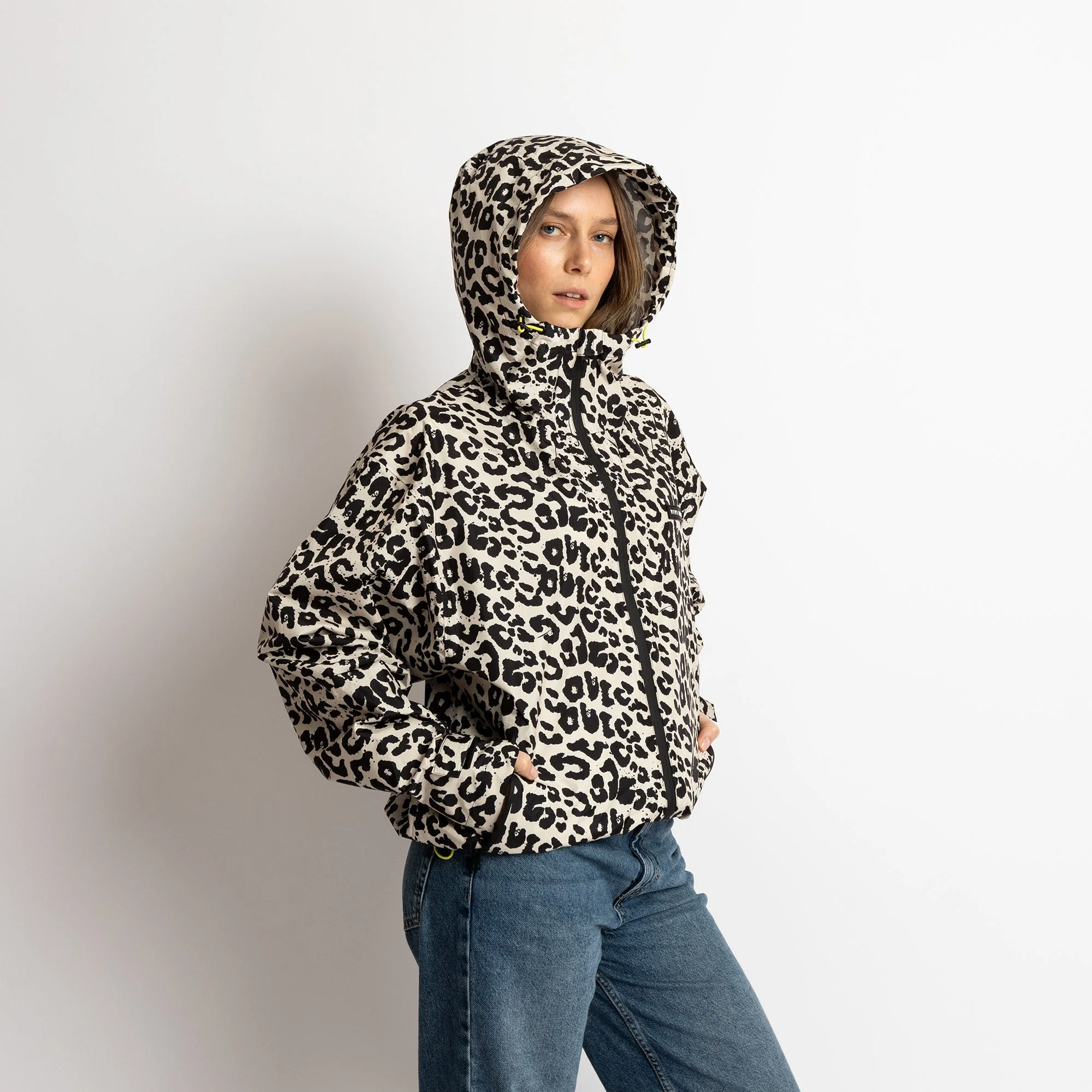 Rain Jacket leo splashes black/sand - Image 6