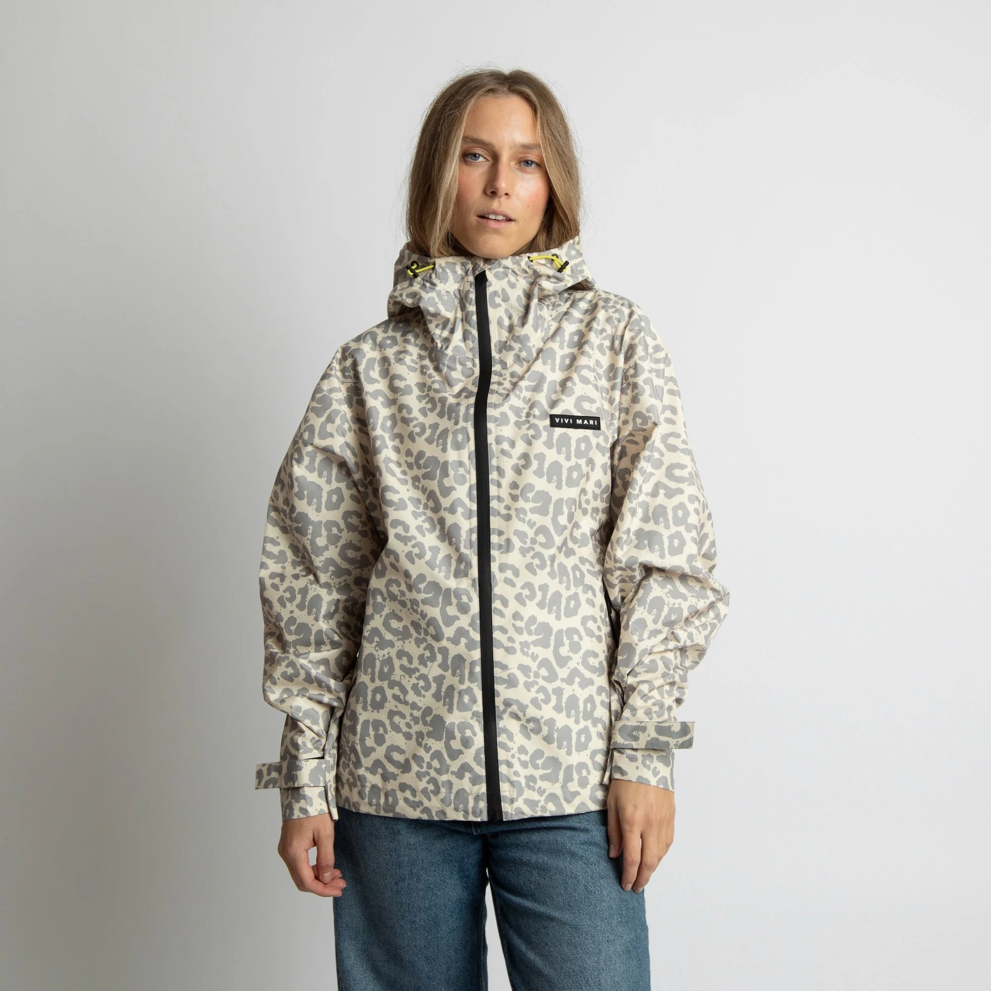 Rain Jacket leo splashes grey/sand - Image 3