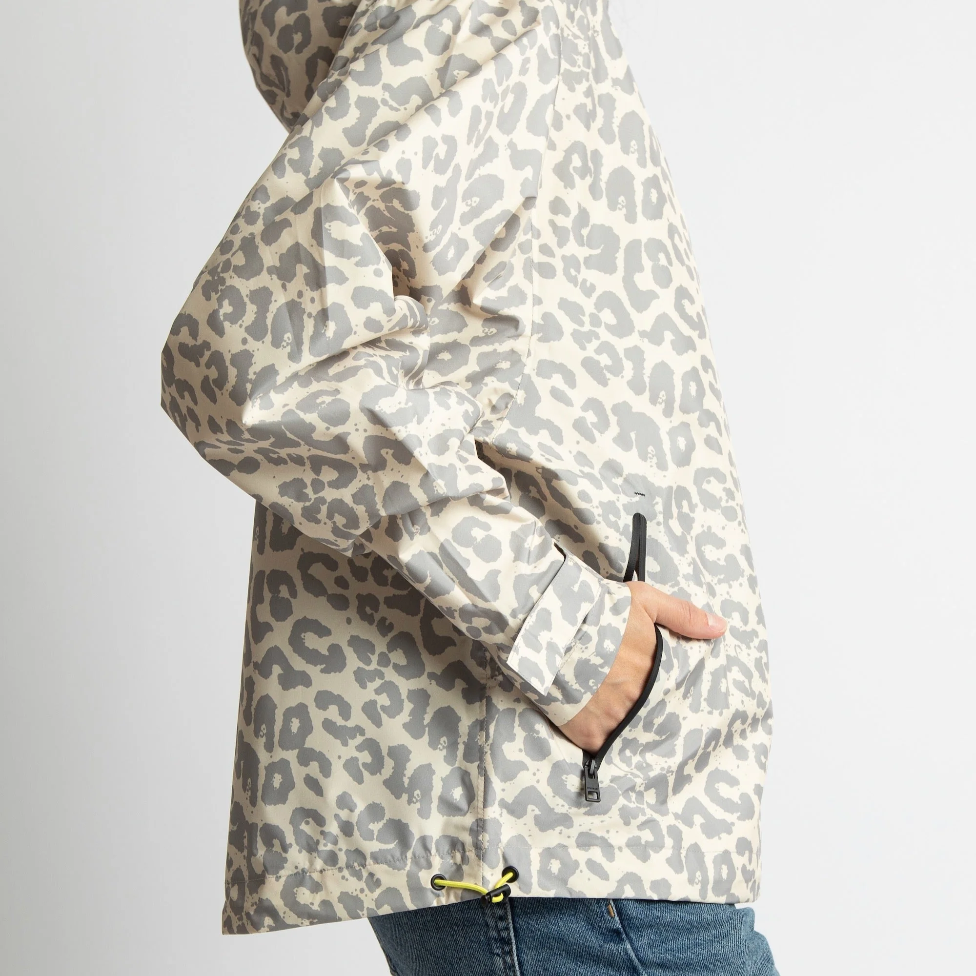 Rain Jacket leo splashes grey/sand - Image 5