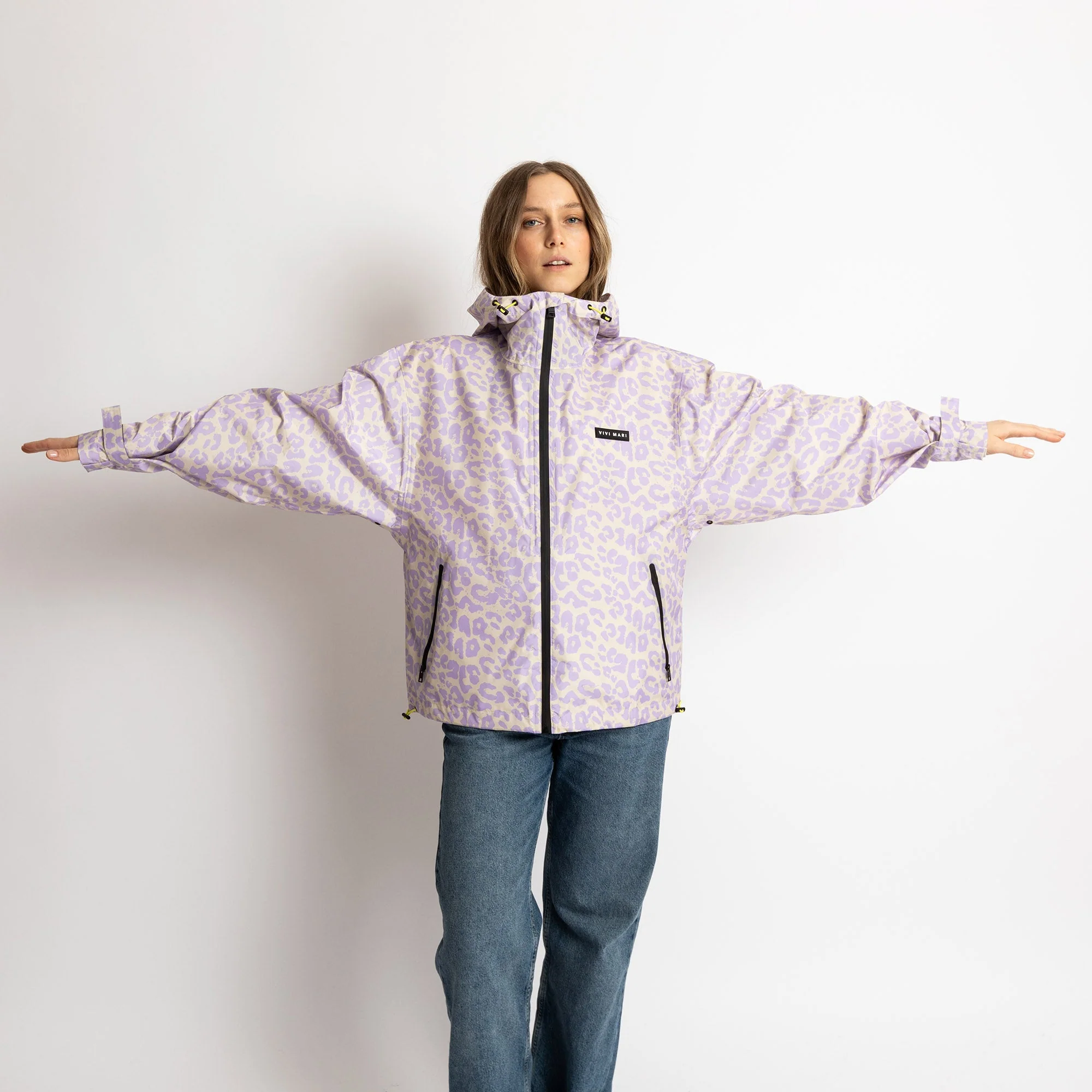 Rain Jacket leo splashes lavender/grey - Image 13