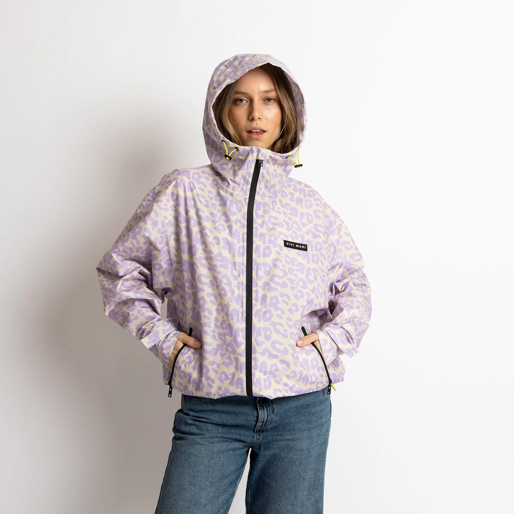 Rain Jacket leo splashes lavender/grey - Image 3
