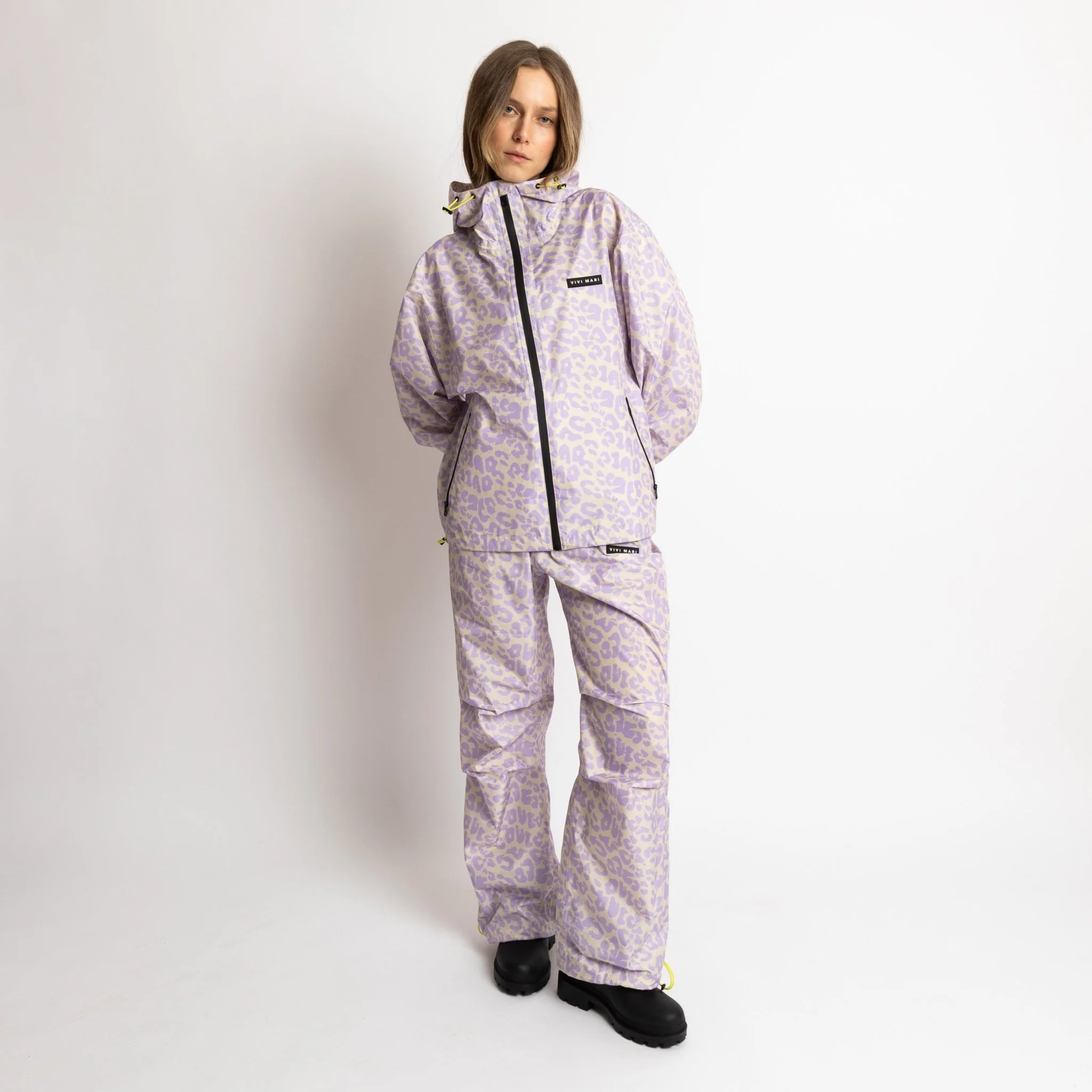Rain Jacket leo splashes lavender/grey - Image 4
