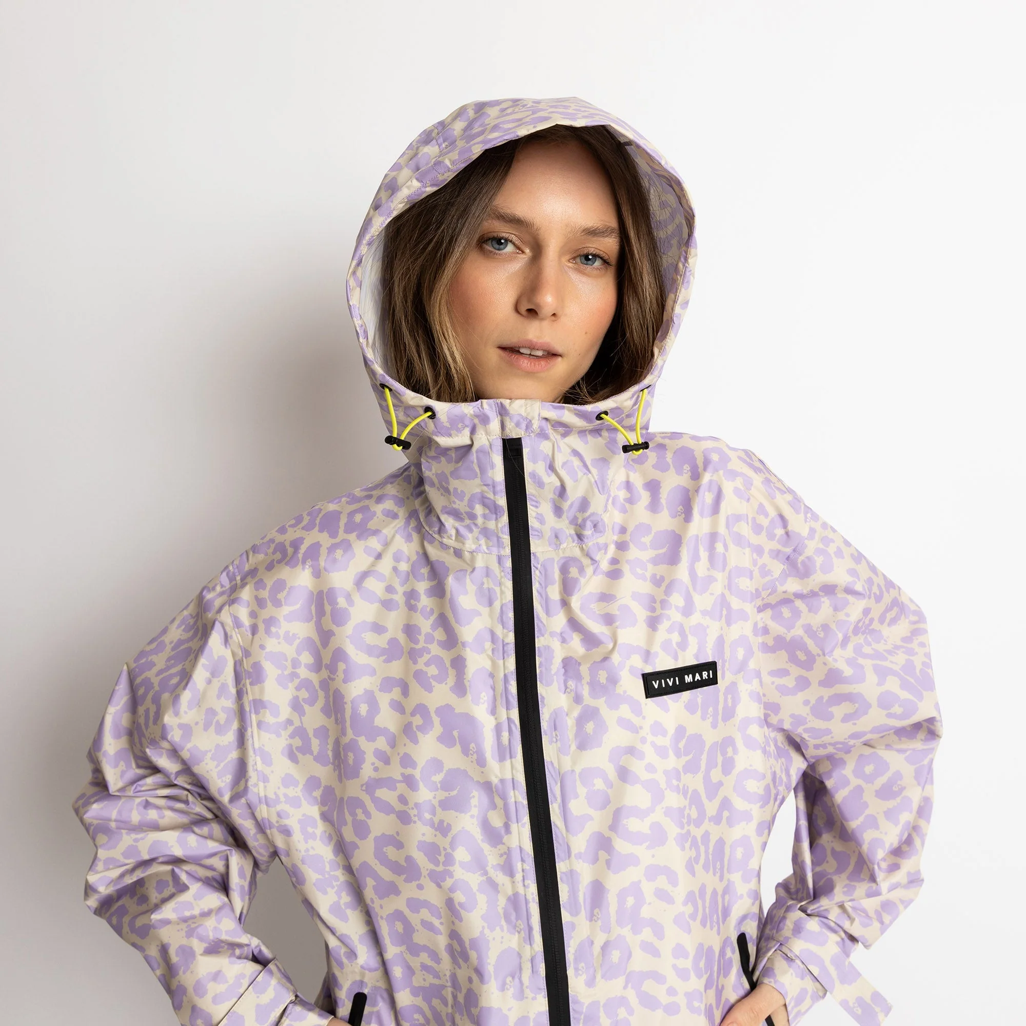 Rain Jacket leo splashes lavender/grey - Image 5