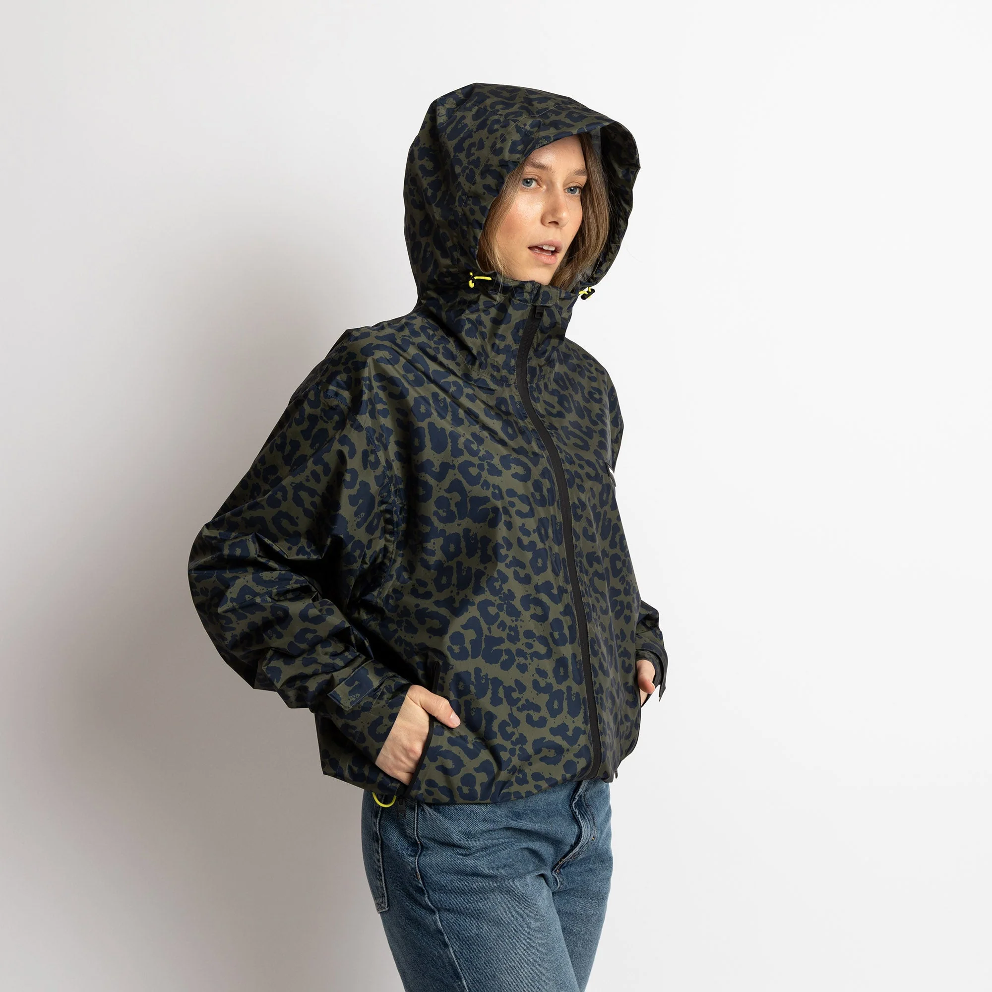 Rain Jacket leo splashes navy/olive - Image 16