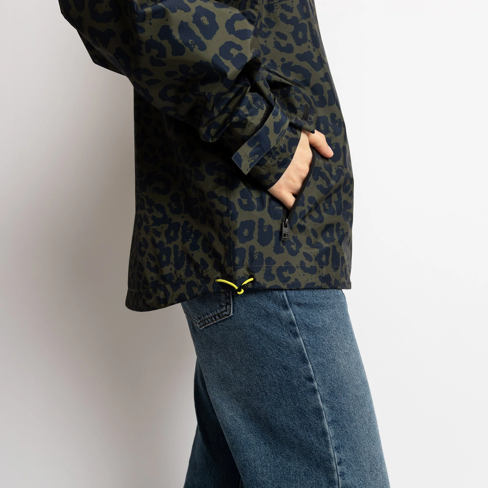 Rain Jacket leo splashes navy/olive - Image 17