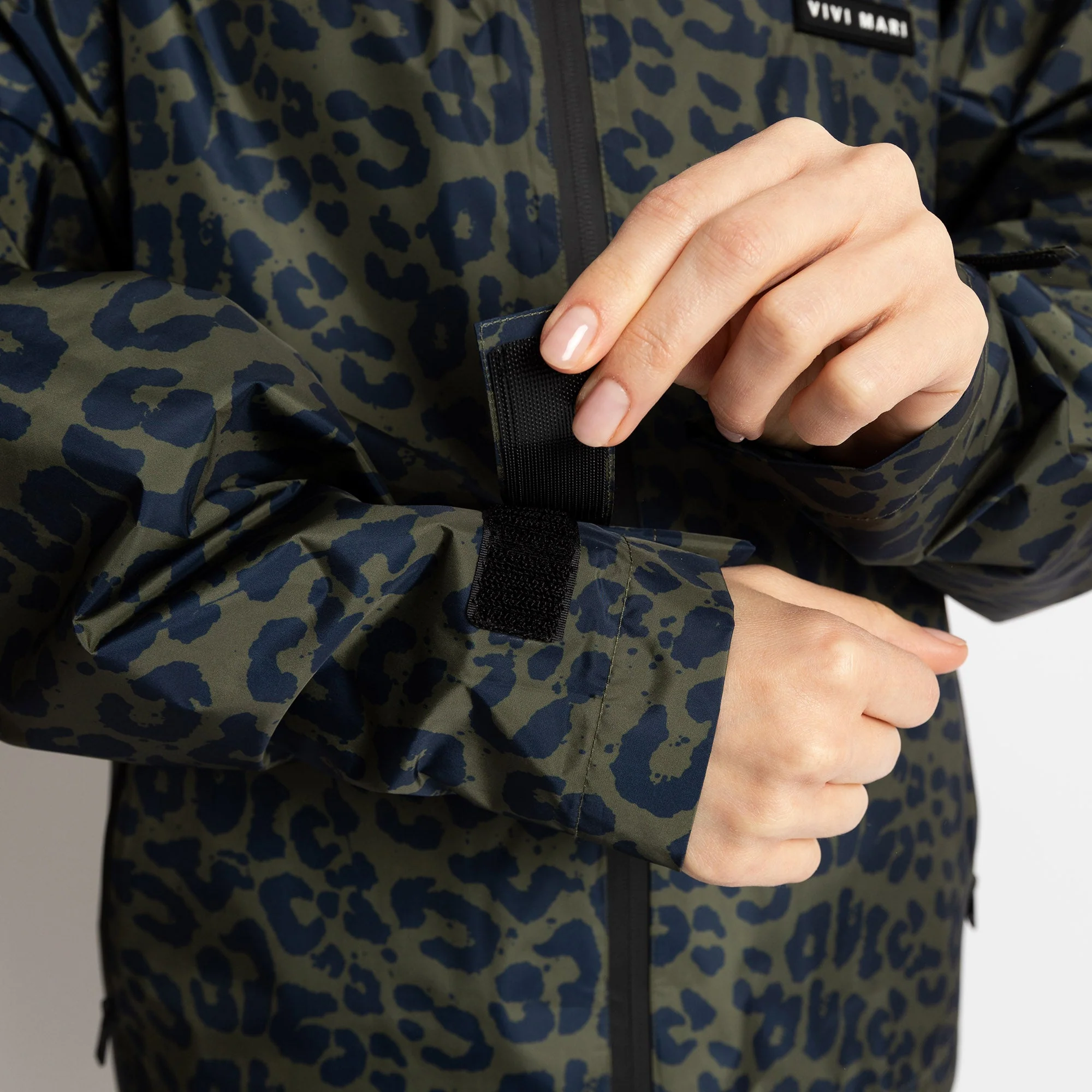 Rain Jacket leo splashes navy/olive - Image 18