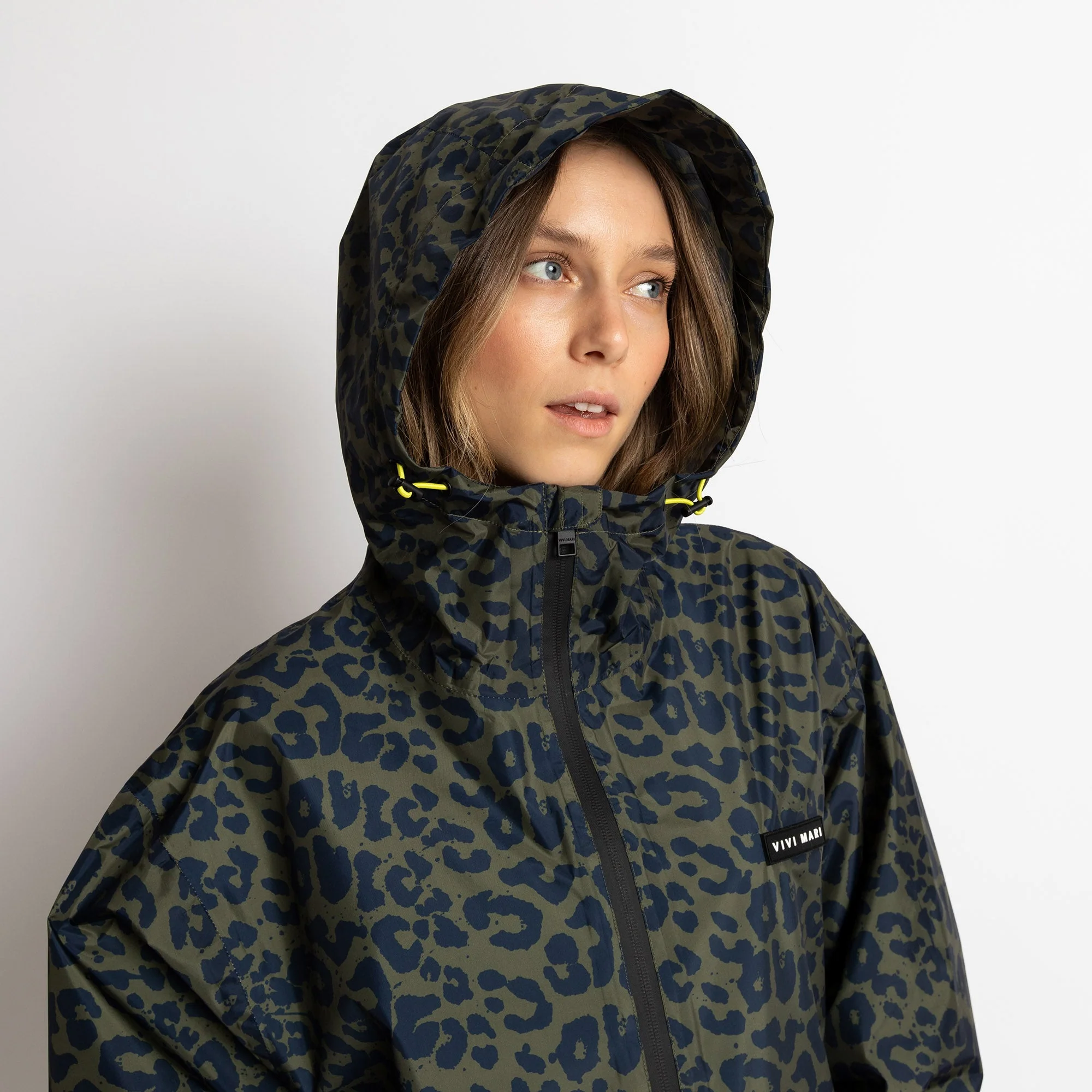 Rain Jacket leo splashes navy/olive - Image 6