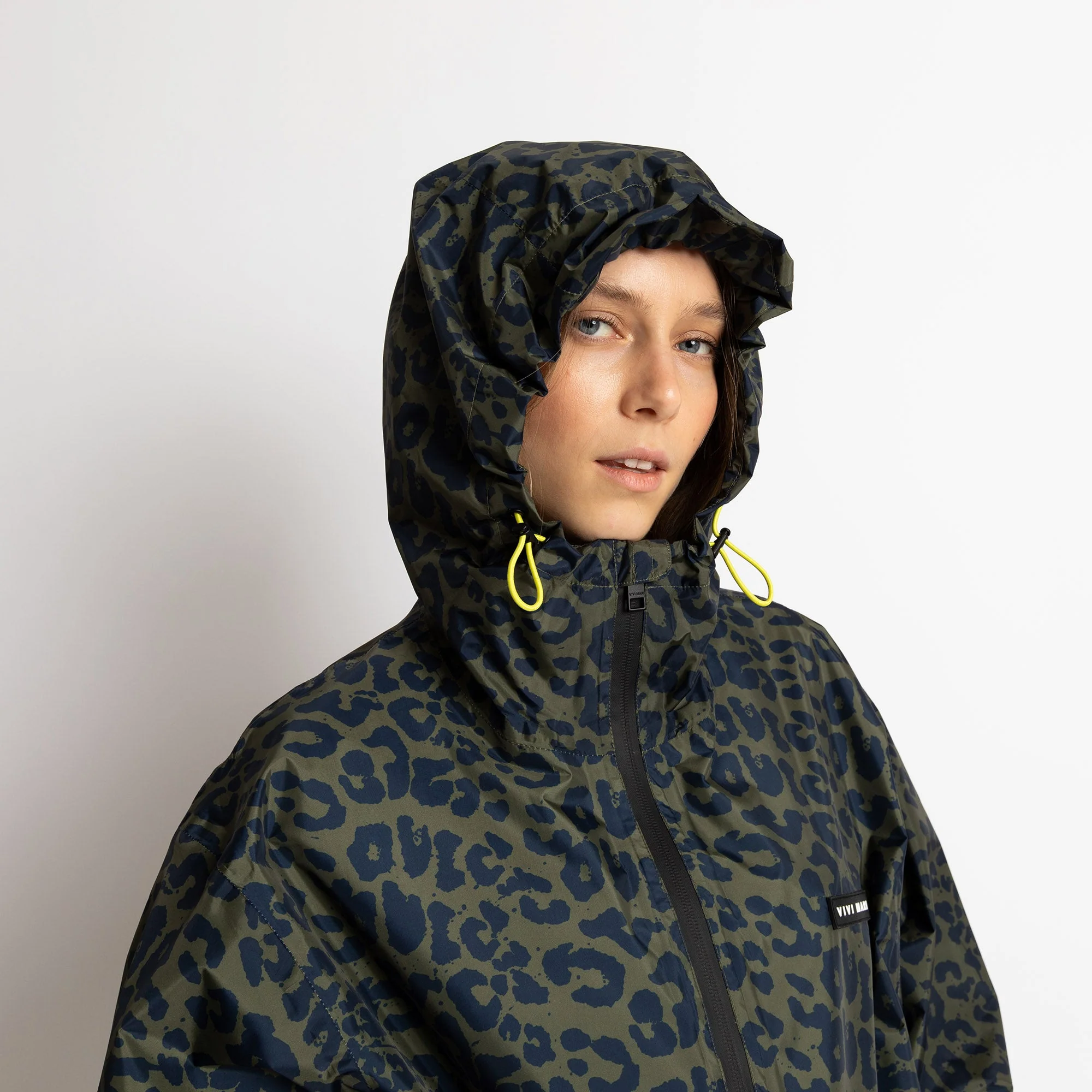 Rain Jacket leo splashes navy/olive - Image 8