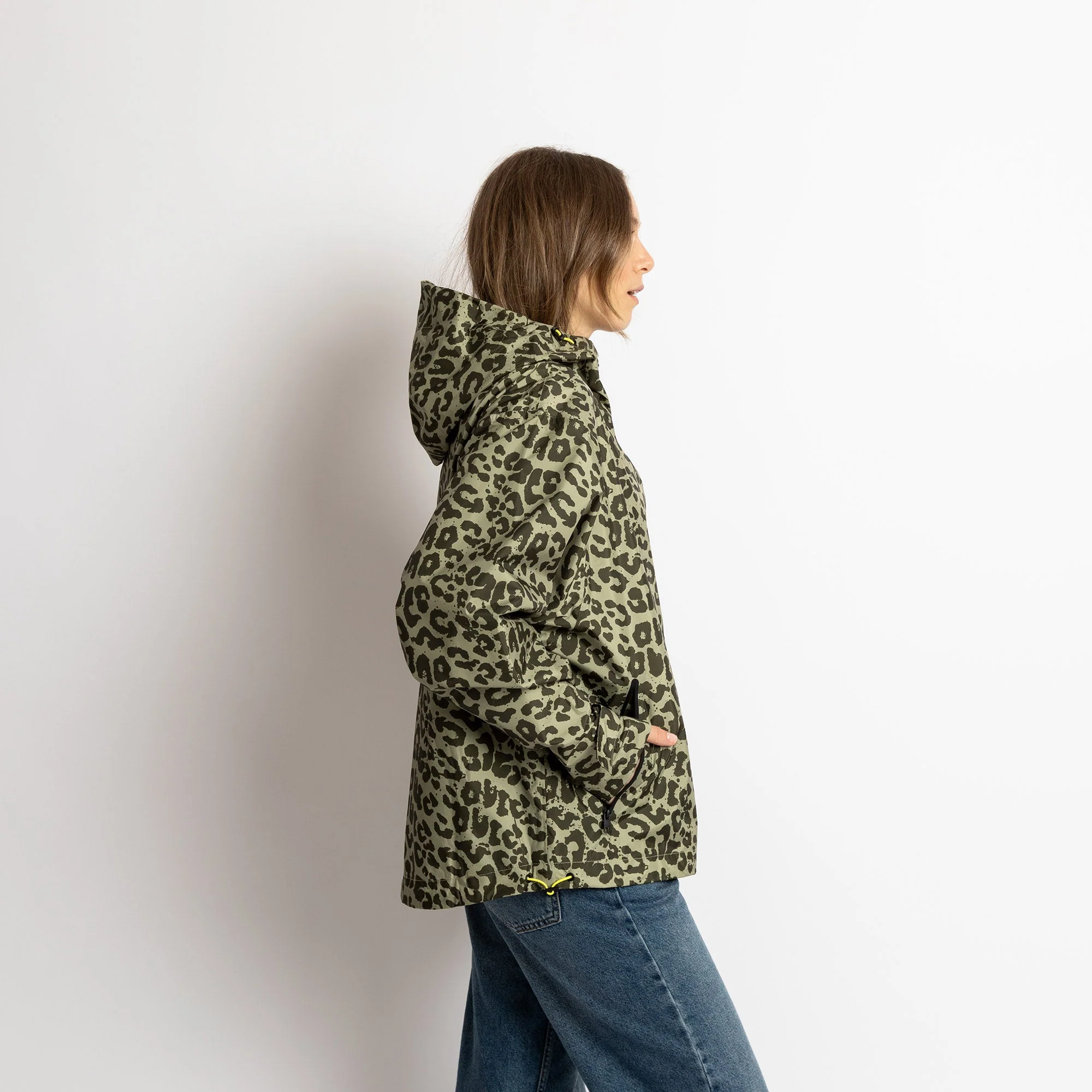 Rain Jacket leo splashes olive/pale olive - Image 14