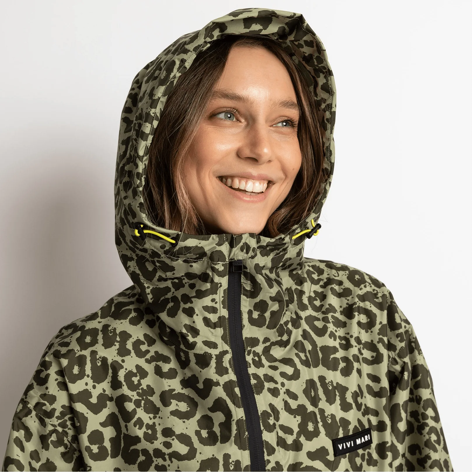 Rain Jacket leo splashes olive/pale olive - Image 6