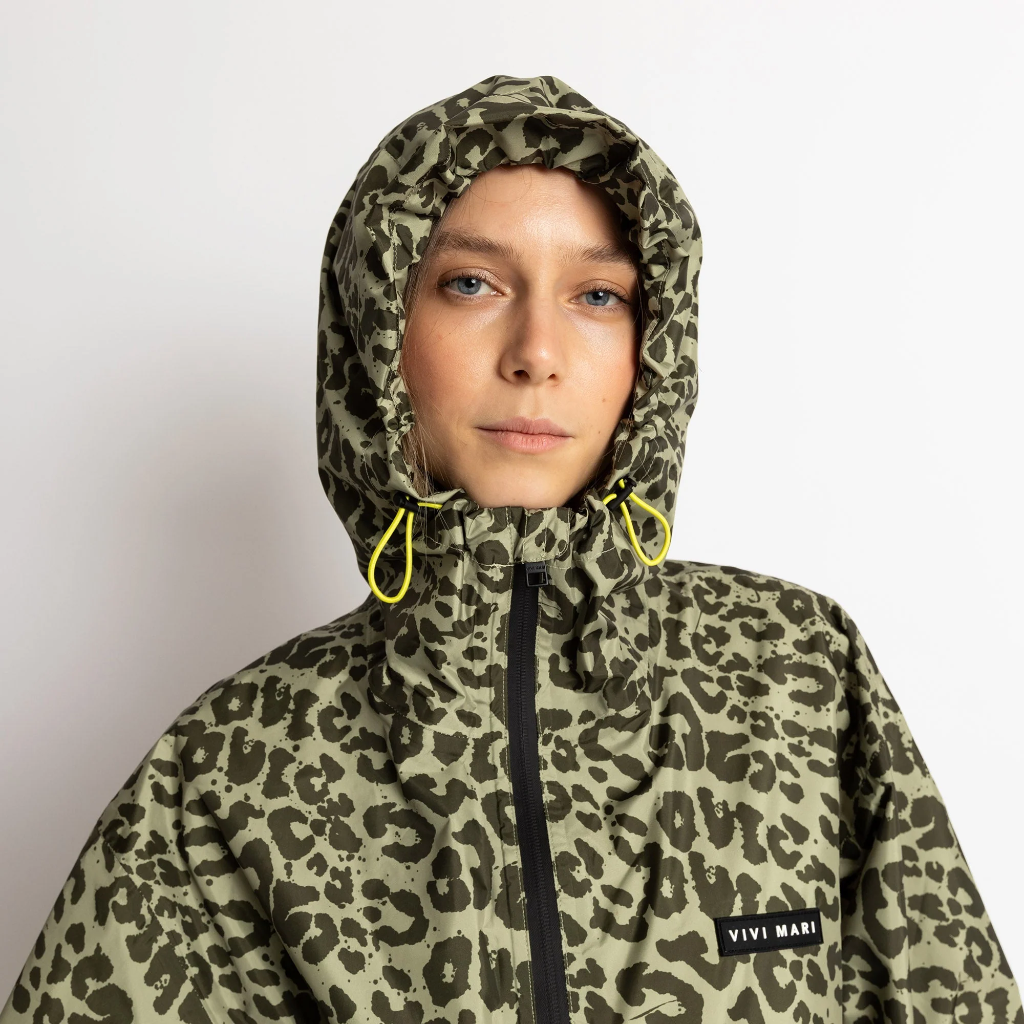 Rain Jacket leo splashes olive/pale olive - Image 8
