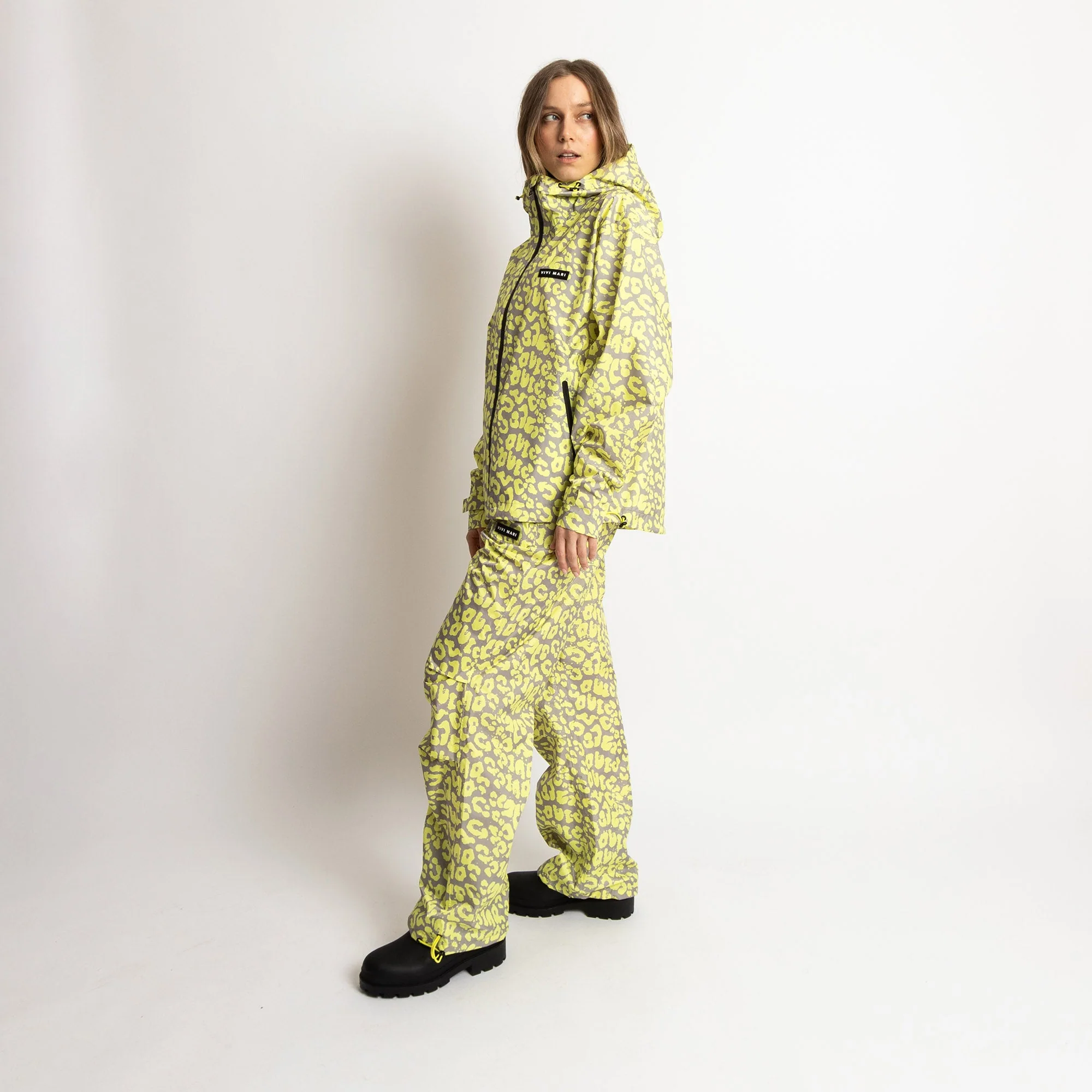 Rain Jacket leo splashes yellow/grey - Image 10