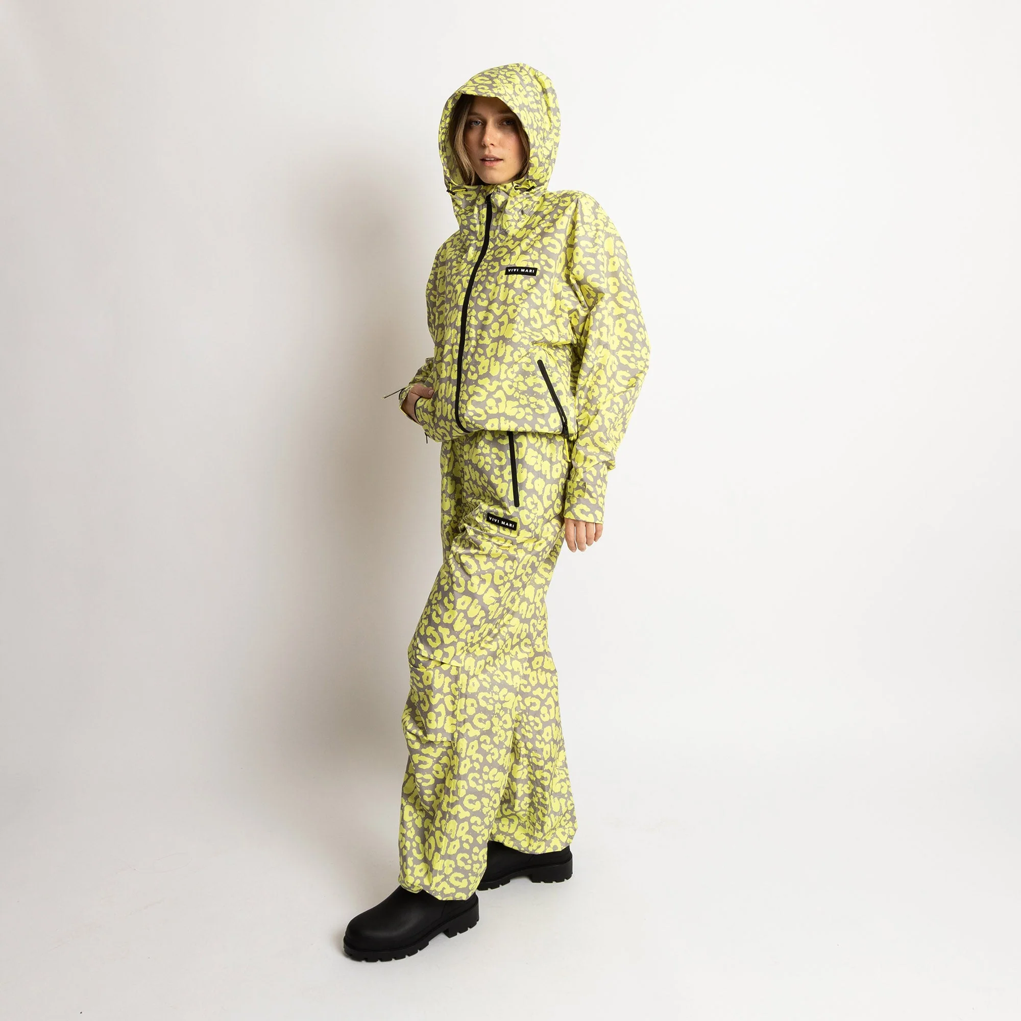 Rain Jacket leo splashes yellow/grey - Image 11