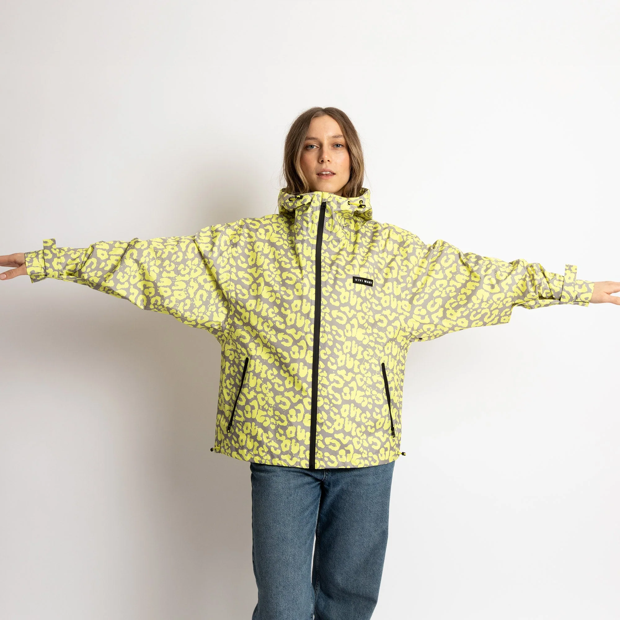 Rain Jacket leo splashes yellow/grey - Image 13