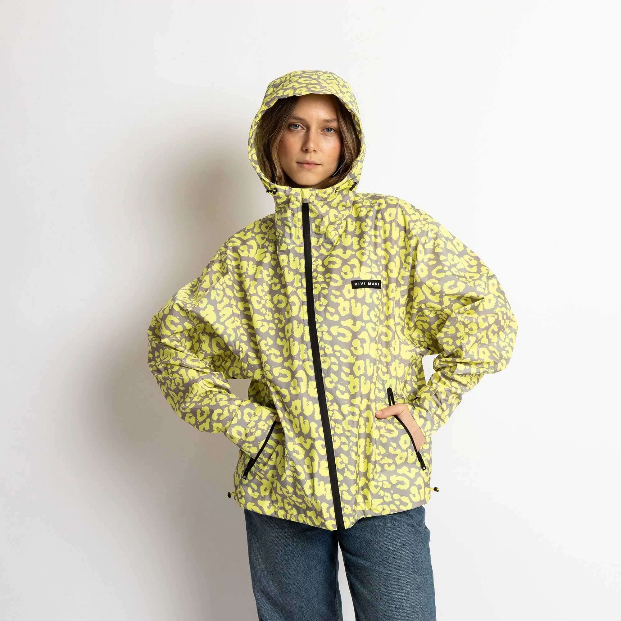 Rain Jacket leo splashes yellow/grey - Image 17