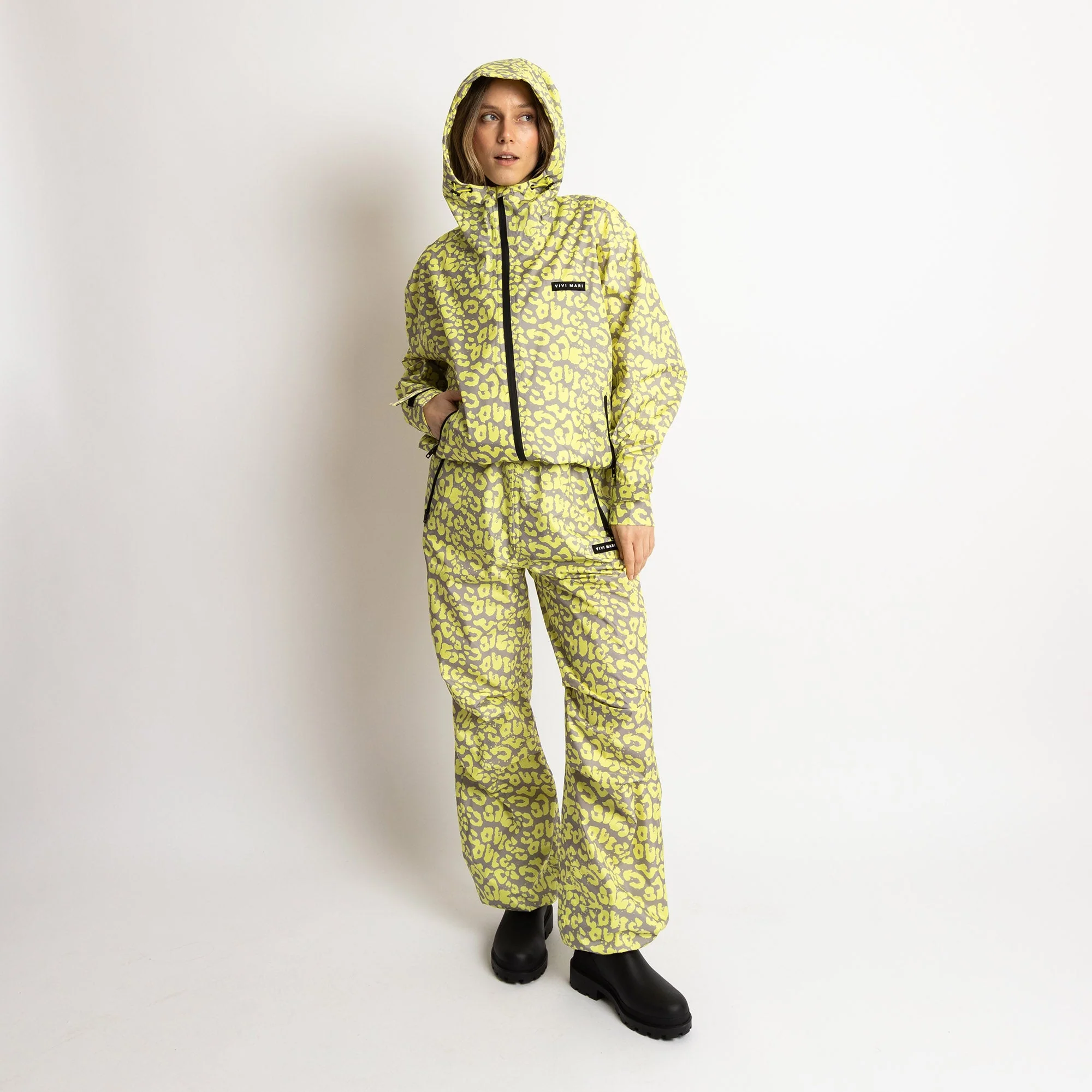 Rain Jacket leo splashes yellow/grey - Image 5