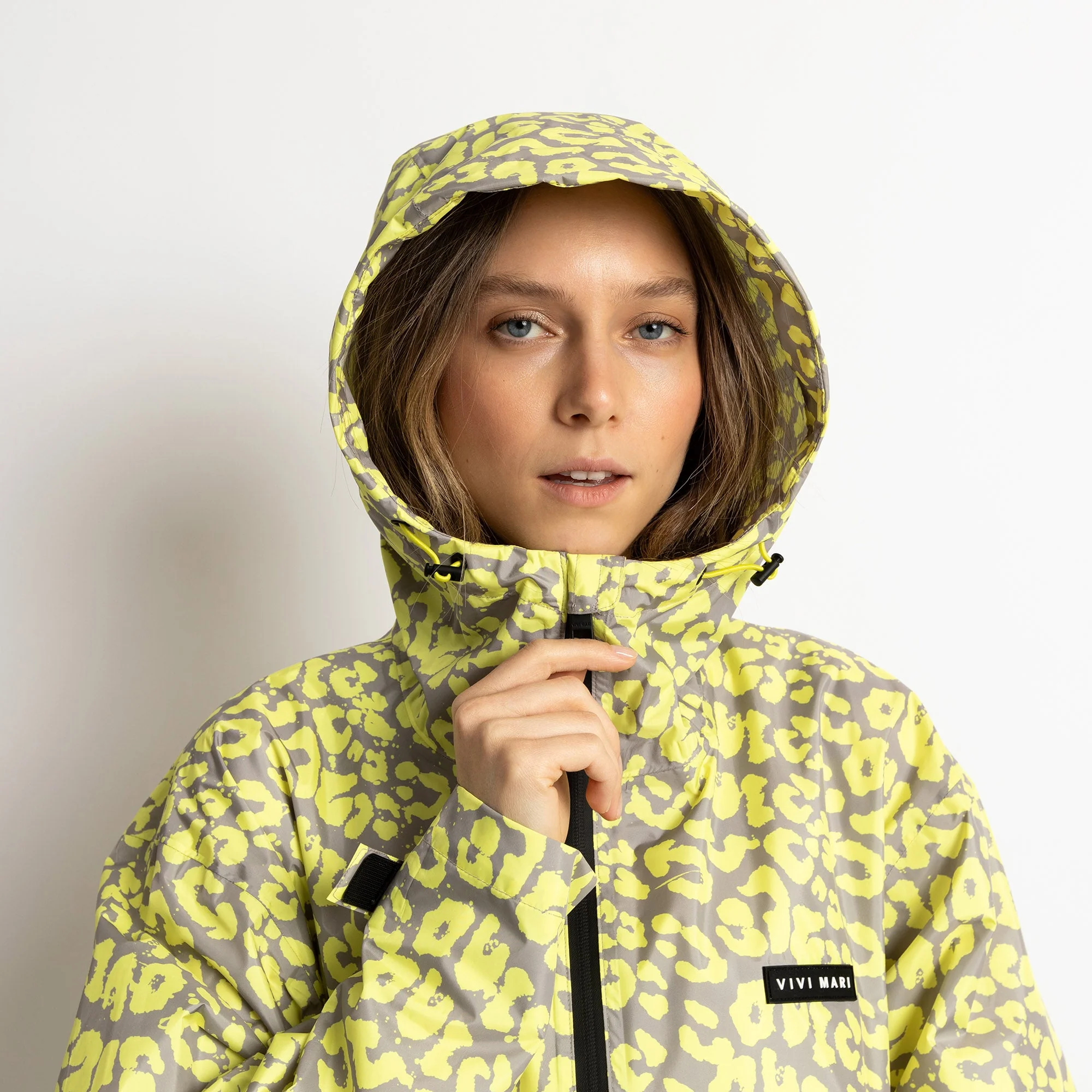 Rain Jacket leo splashes yellow/grey - Image 6
