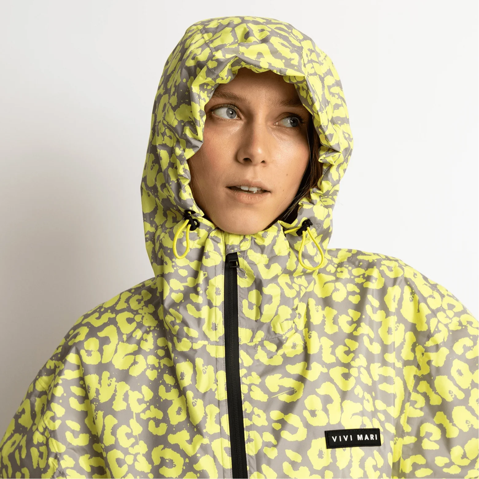 Rain Jacket leo splashes yellow/grey - Image 8