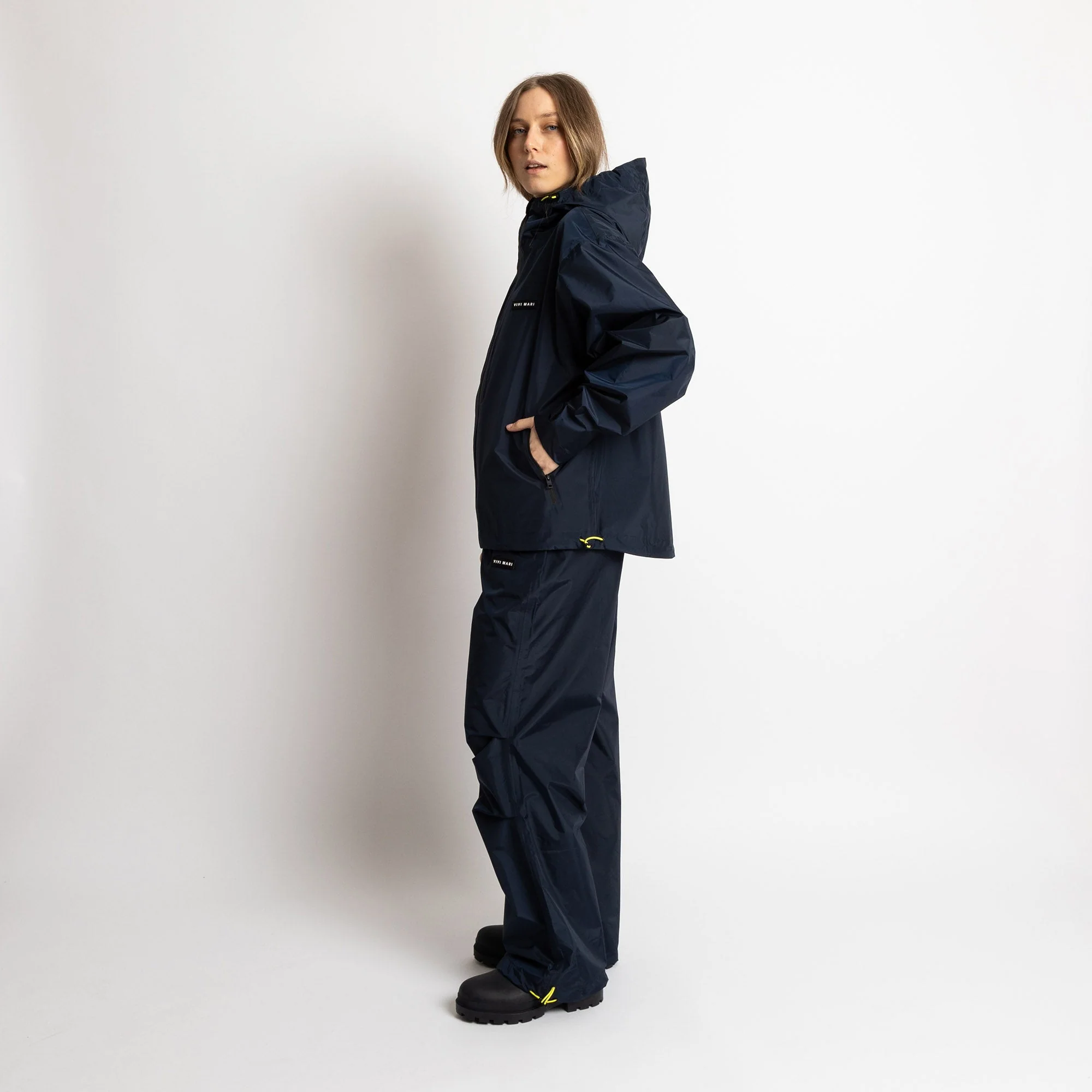 Rain Jacket solid navy - Image 10