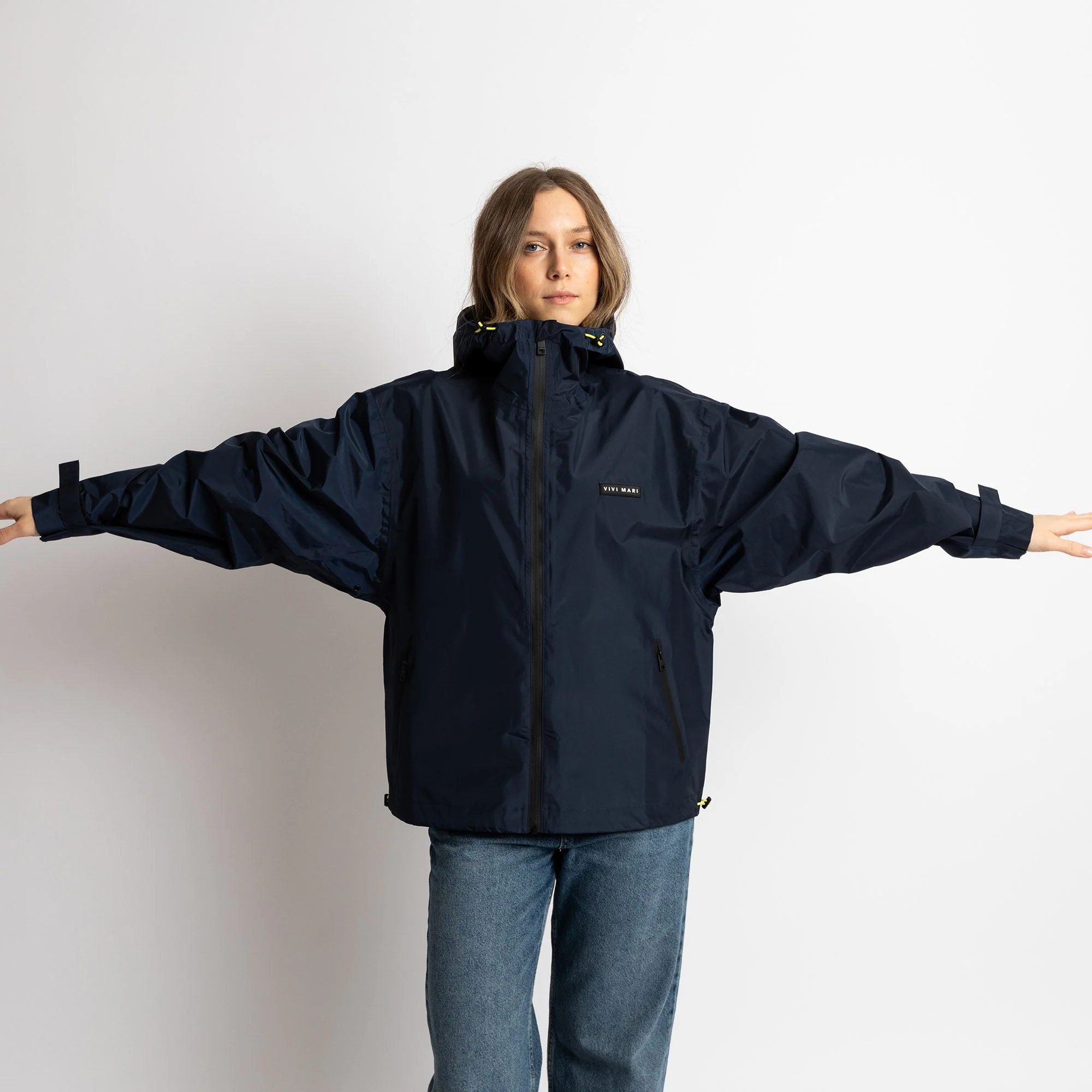 Rain Jacket solid navy - Image 12