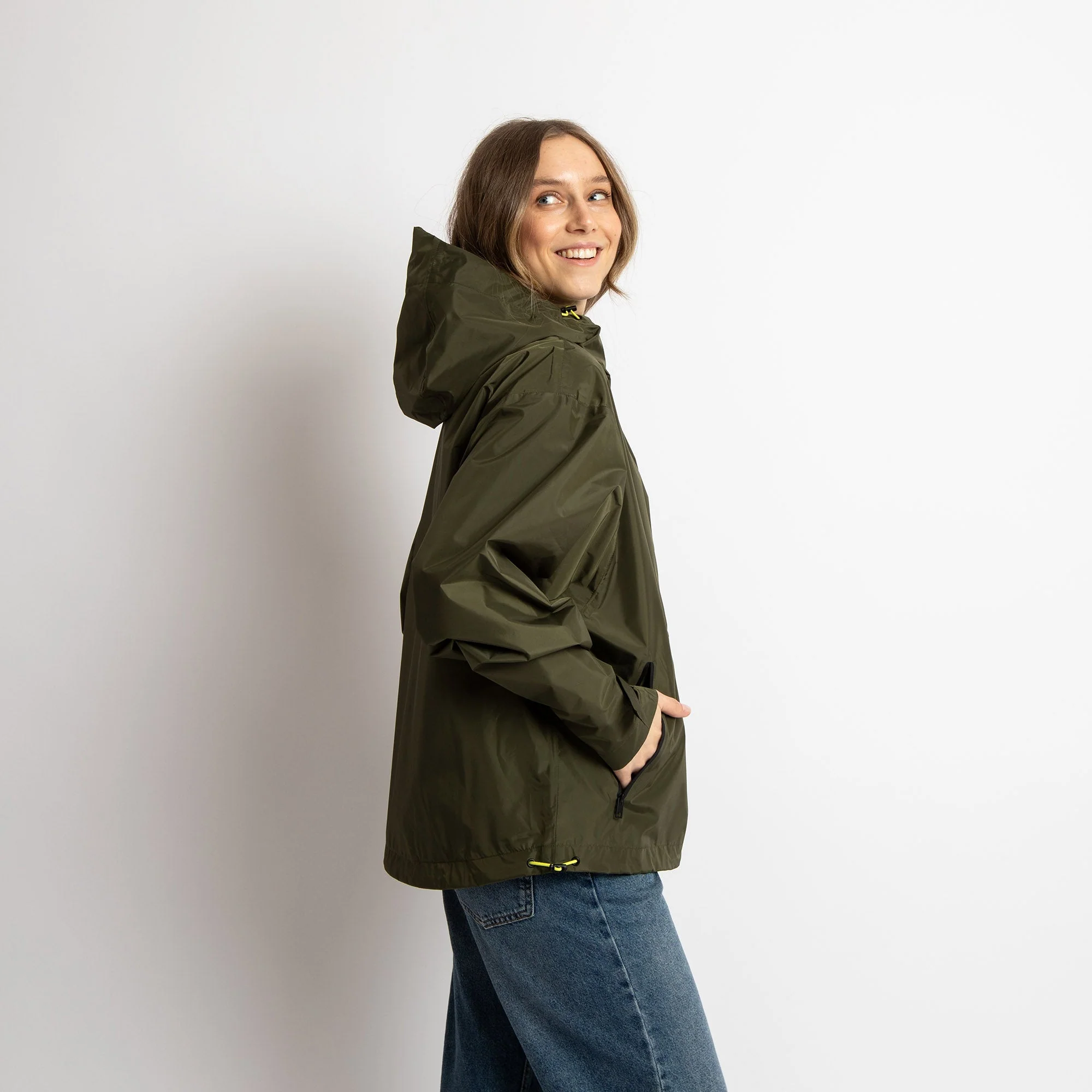 Rain Jacket solid olive - Image 13