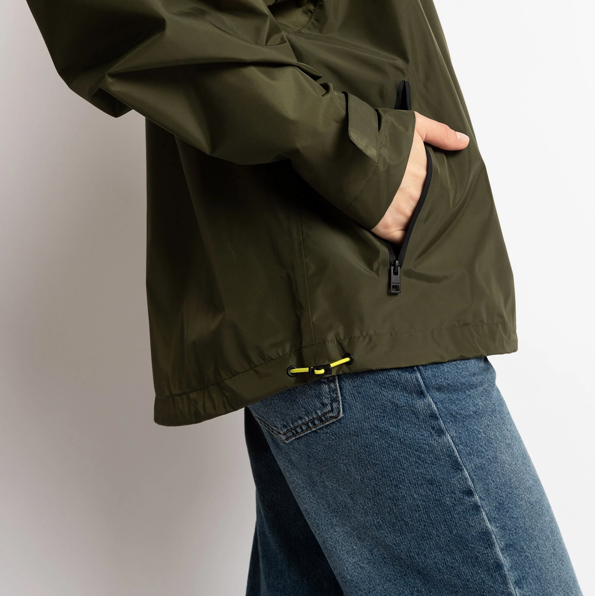 Rain Jacket solid olive - Image 16
