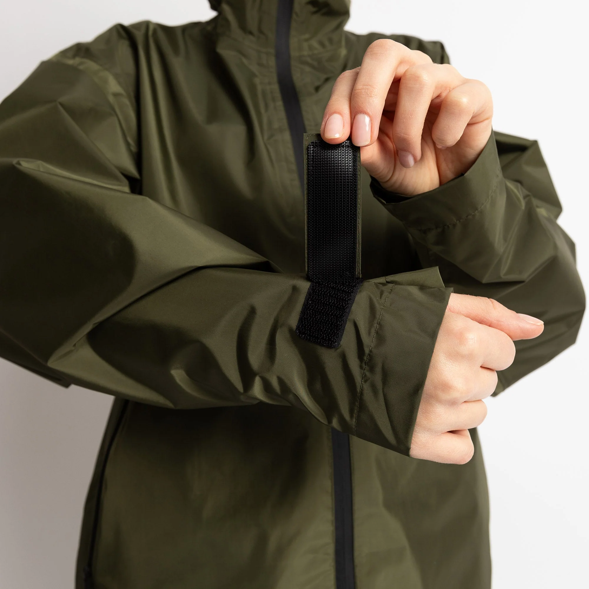Rain Jacket solid olive - Image 17