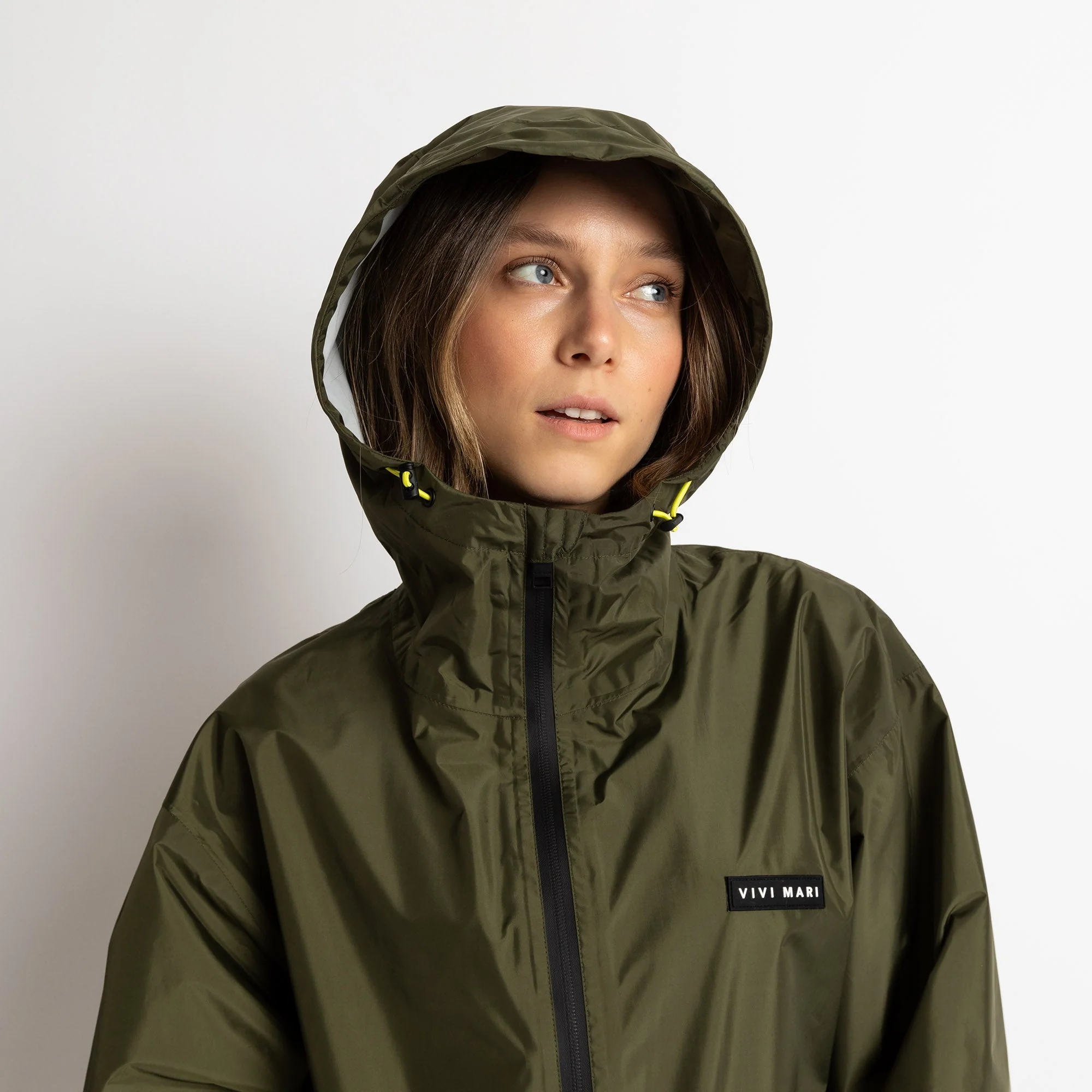 Rain Jacket solid olive - Image 7