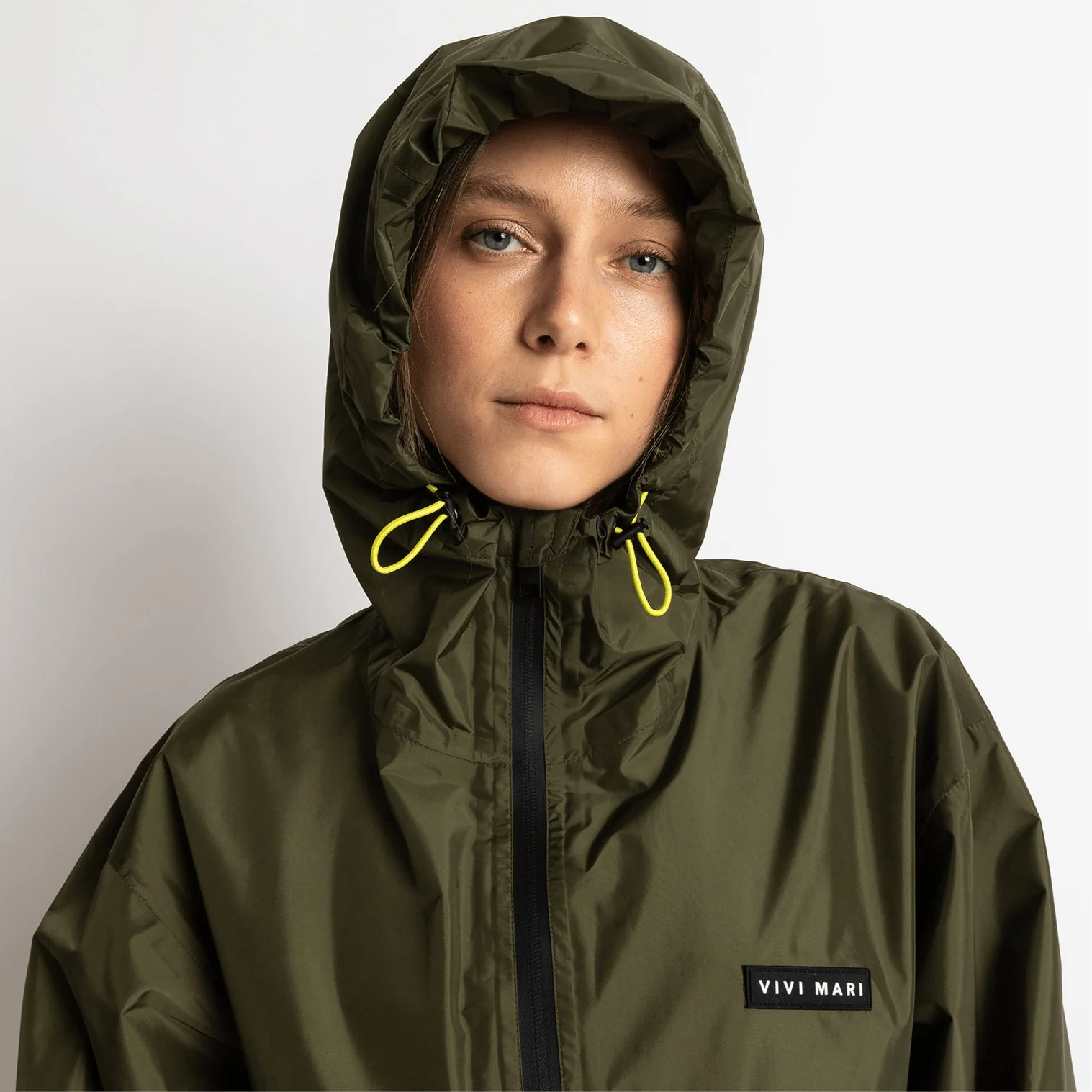 Rain Jacket solid olive - Image 8