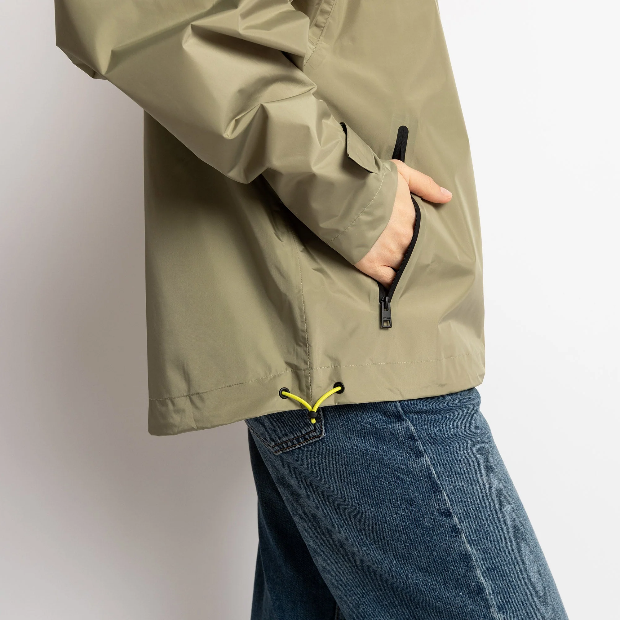 Rain Jacket solid pale olive - Image 18