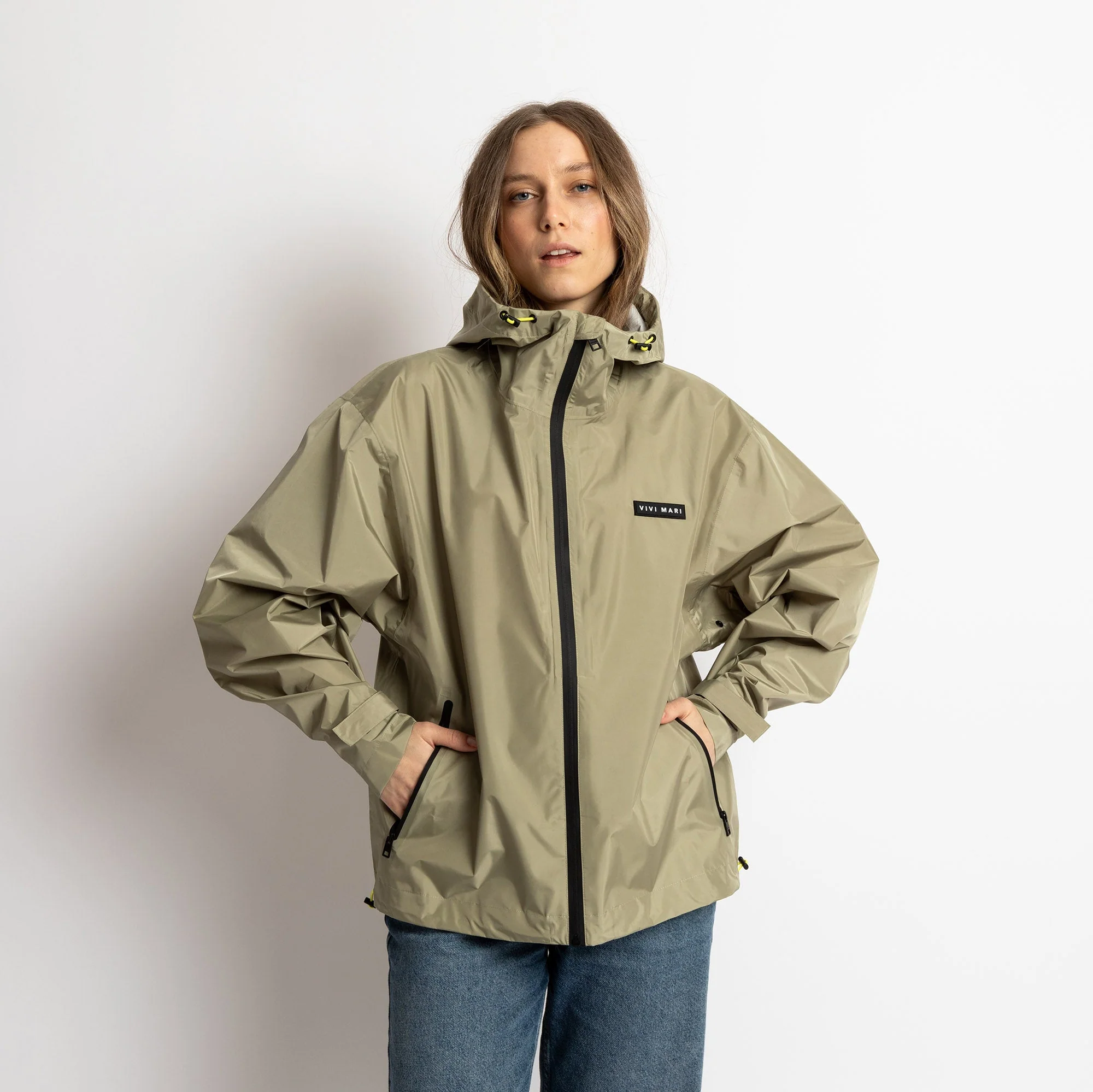 Rain Jacket solid pale olive - Image 19