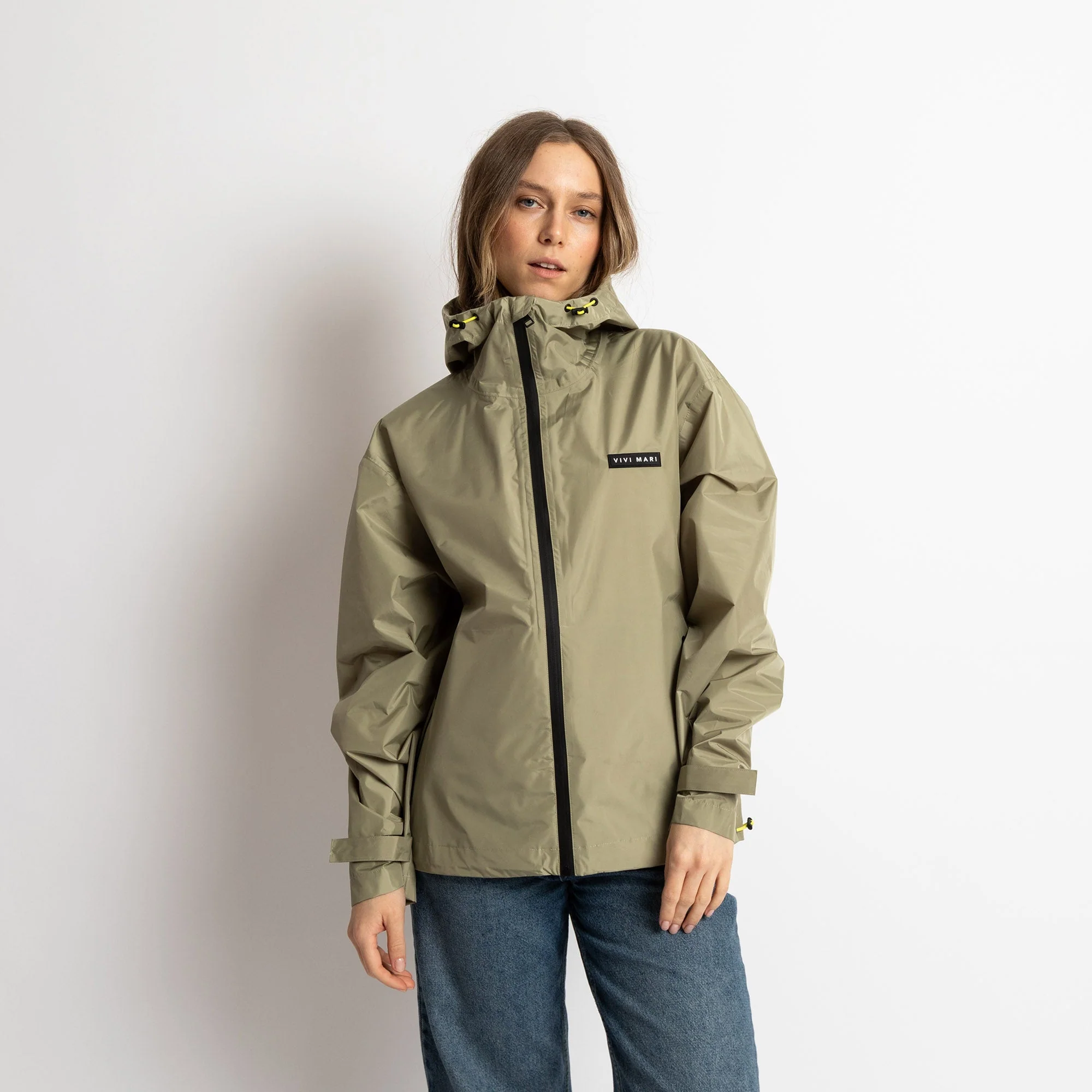 Rain Jacket solid pale olive - Image 2