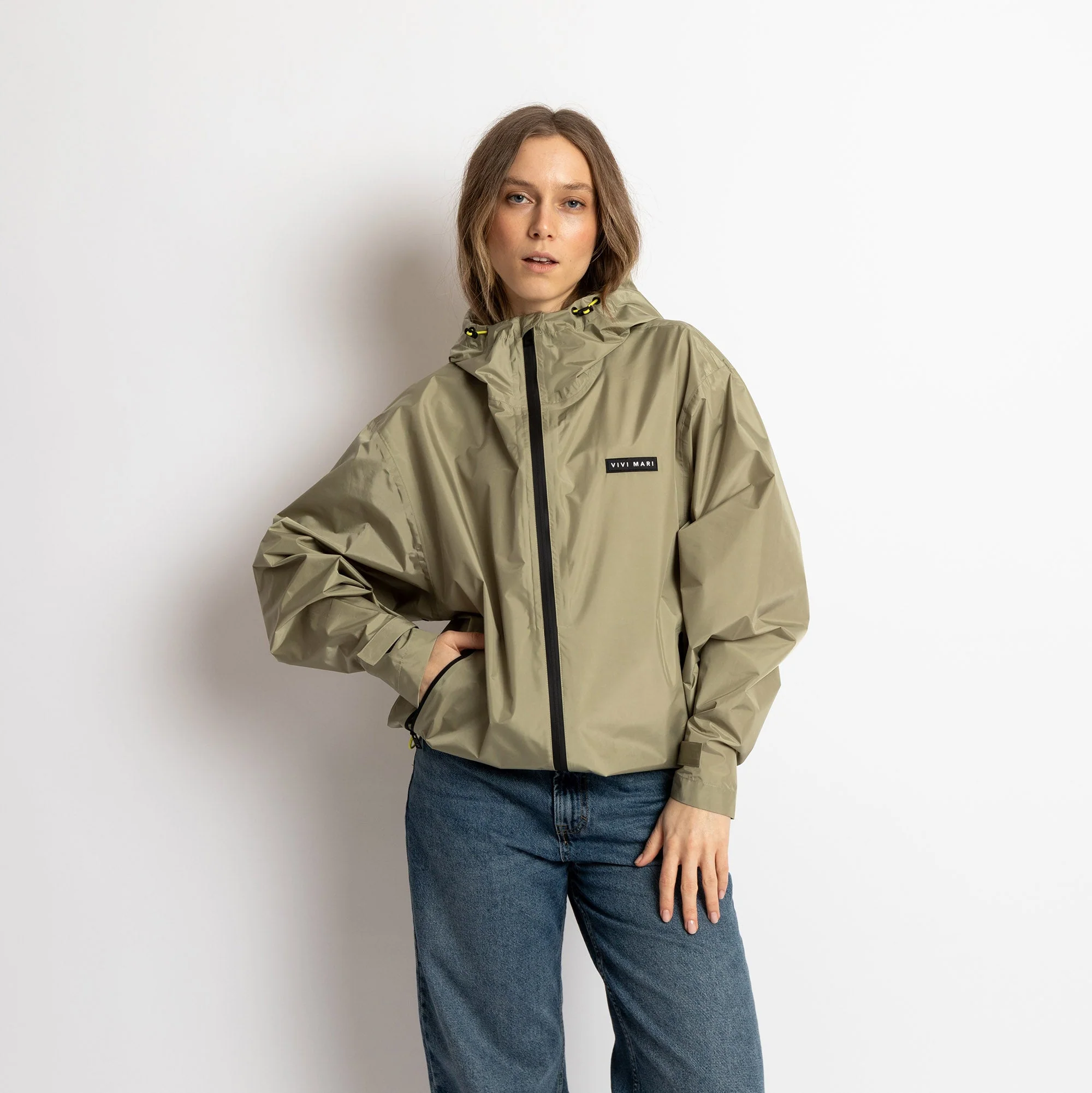 Rain Jacket solid pale olive - Image 20