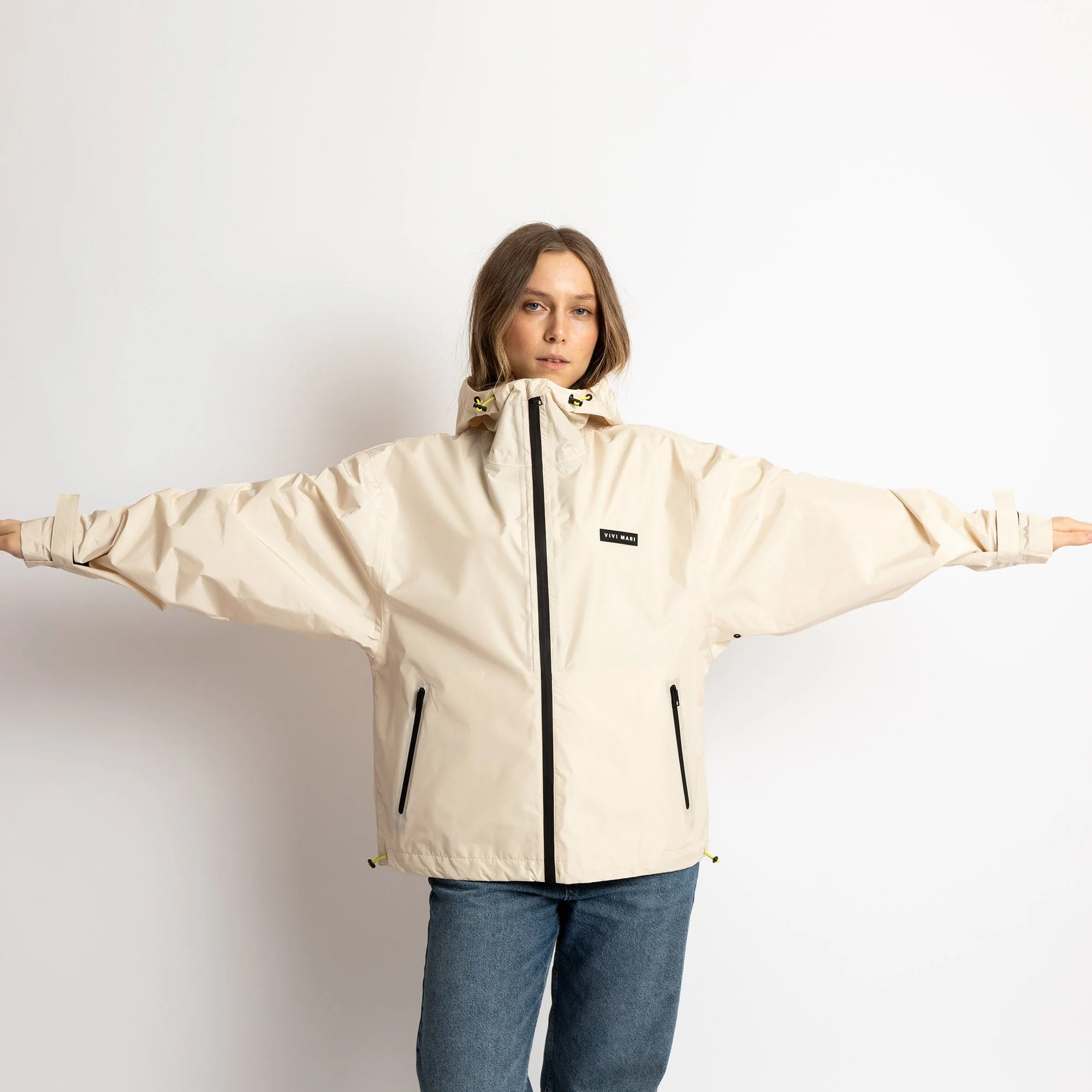 Rain Jacket solid sand - Image 13