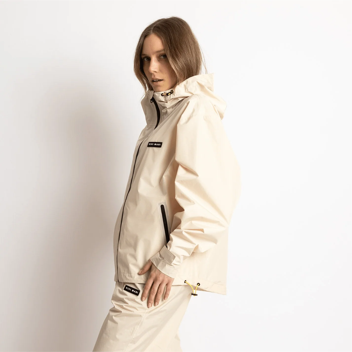 Rain Jacket solid sand - Image 14
