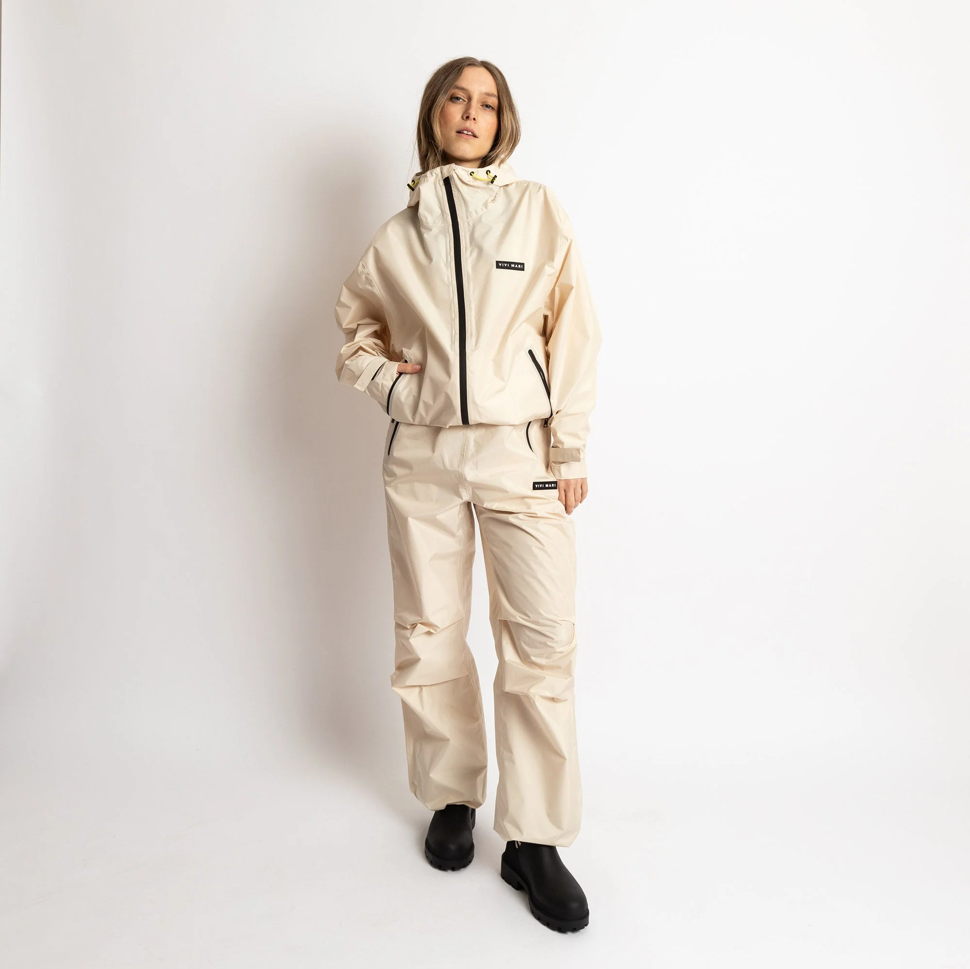 Rain Jacket solid sand - Image 19