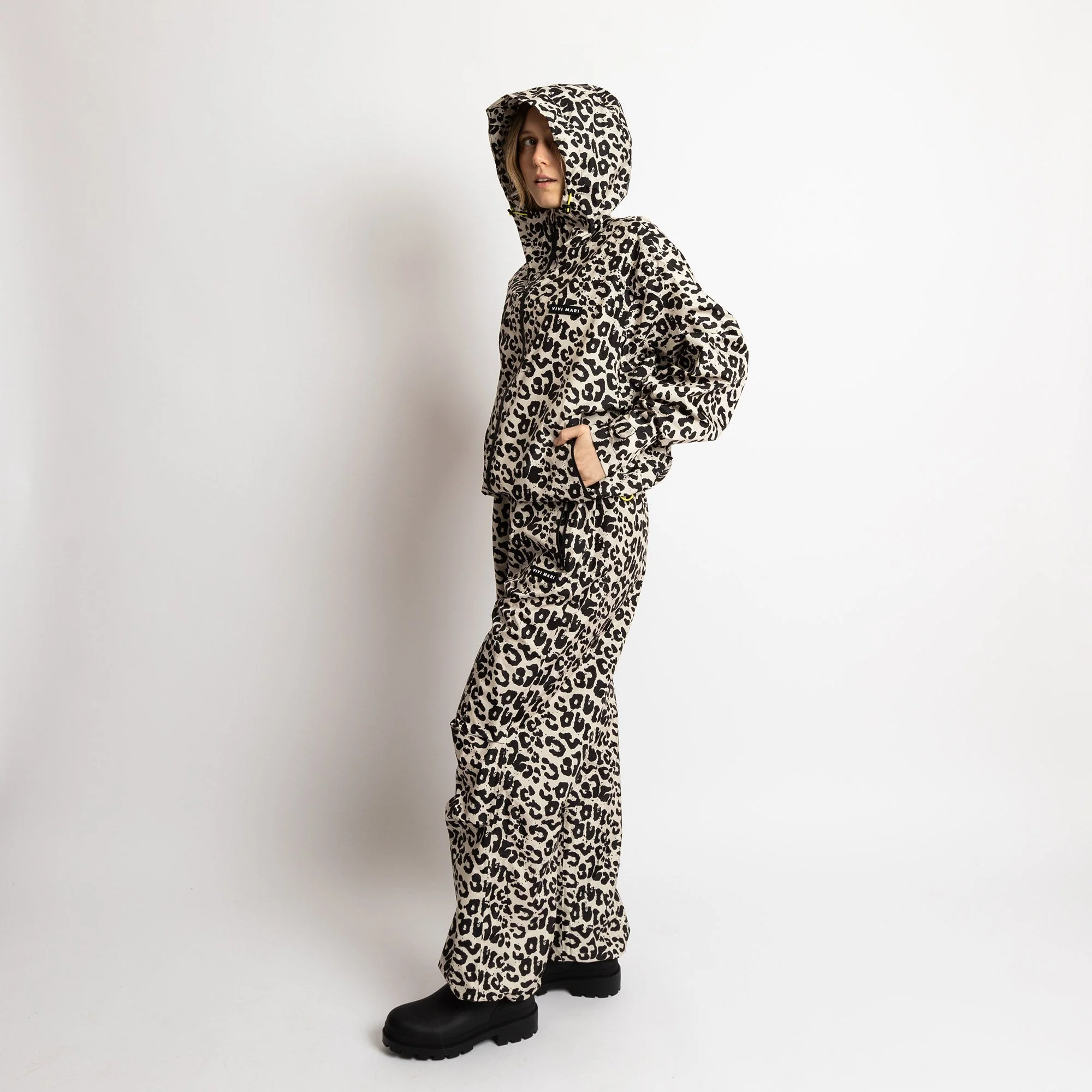 Rain Pants leo splashes black/sand - Image 8