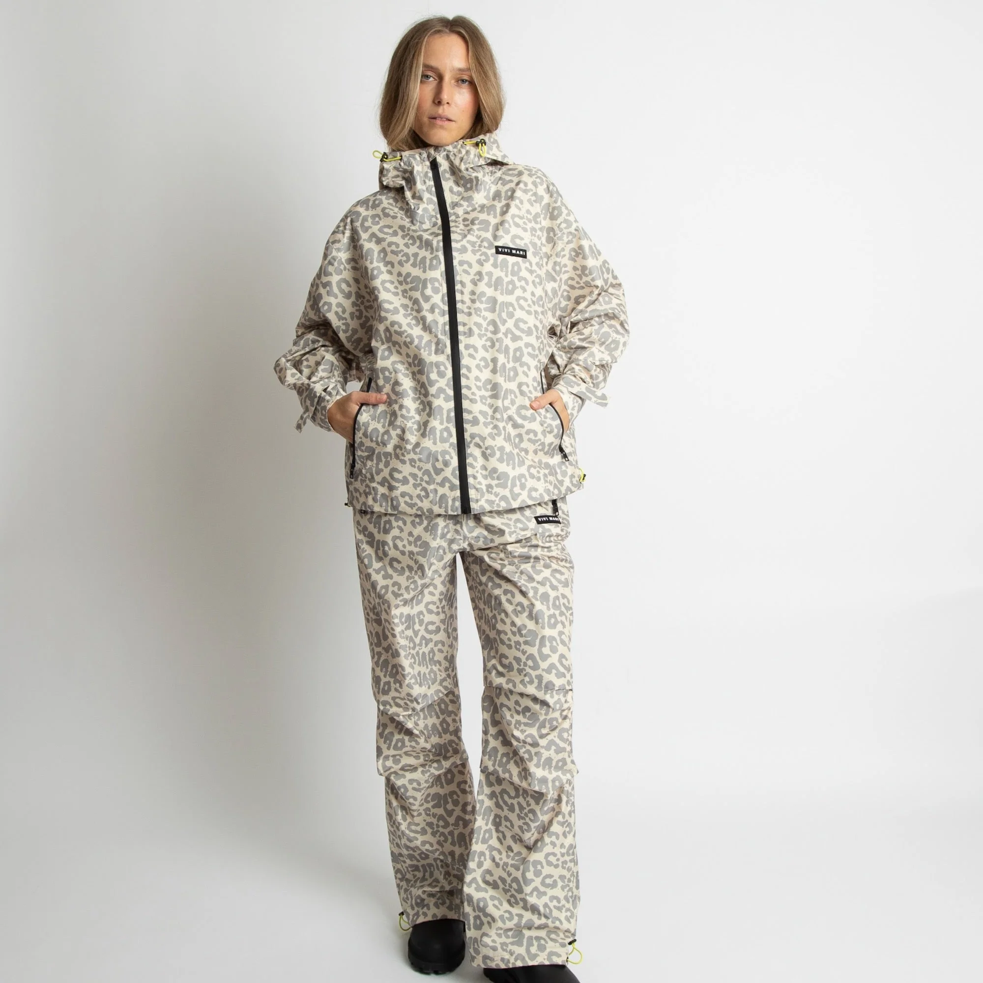 Rain Pants leo splashes grey/sand - Image 3