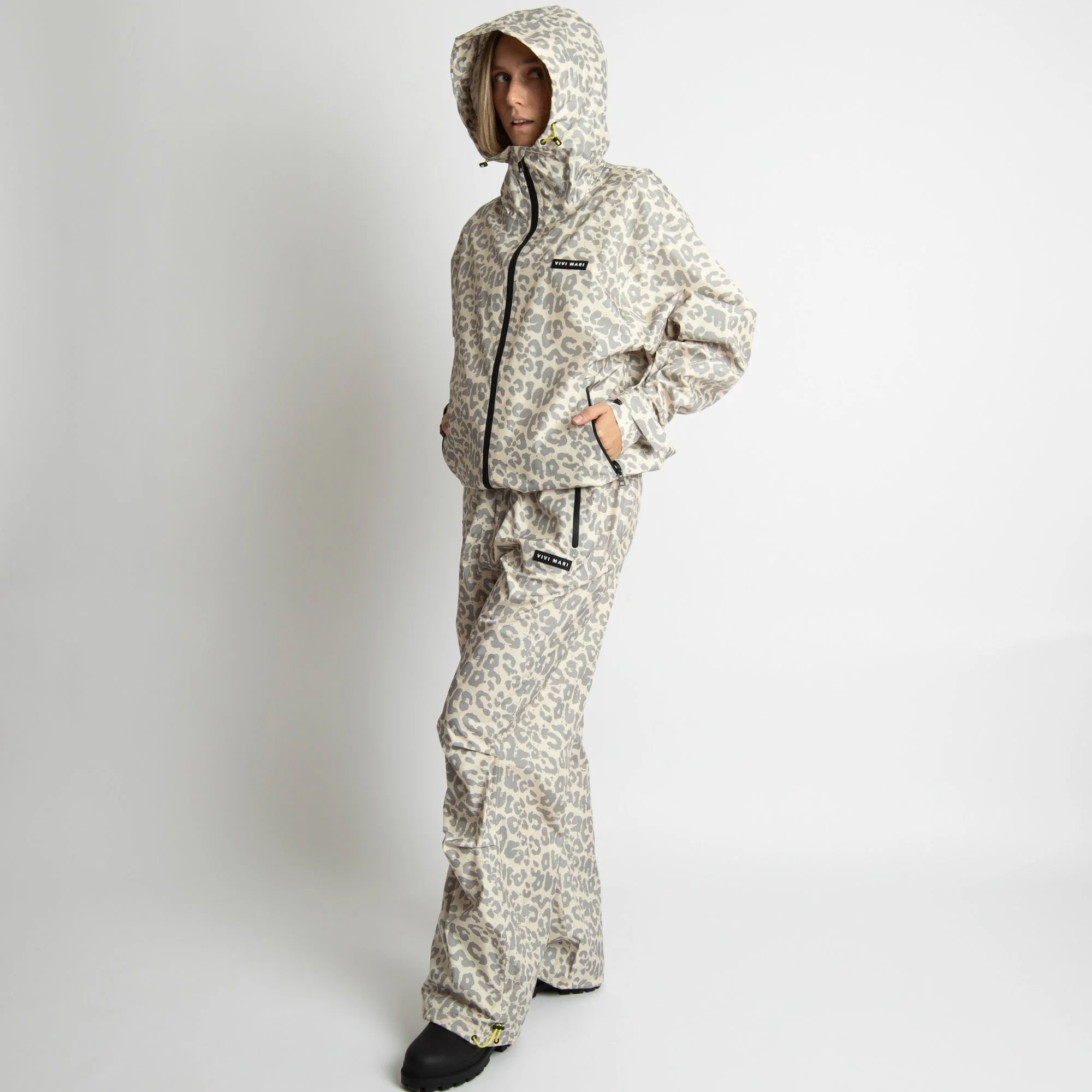 Rain Pants leo splashes grey/sand - Image 5