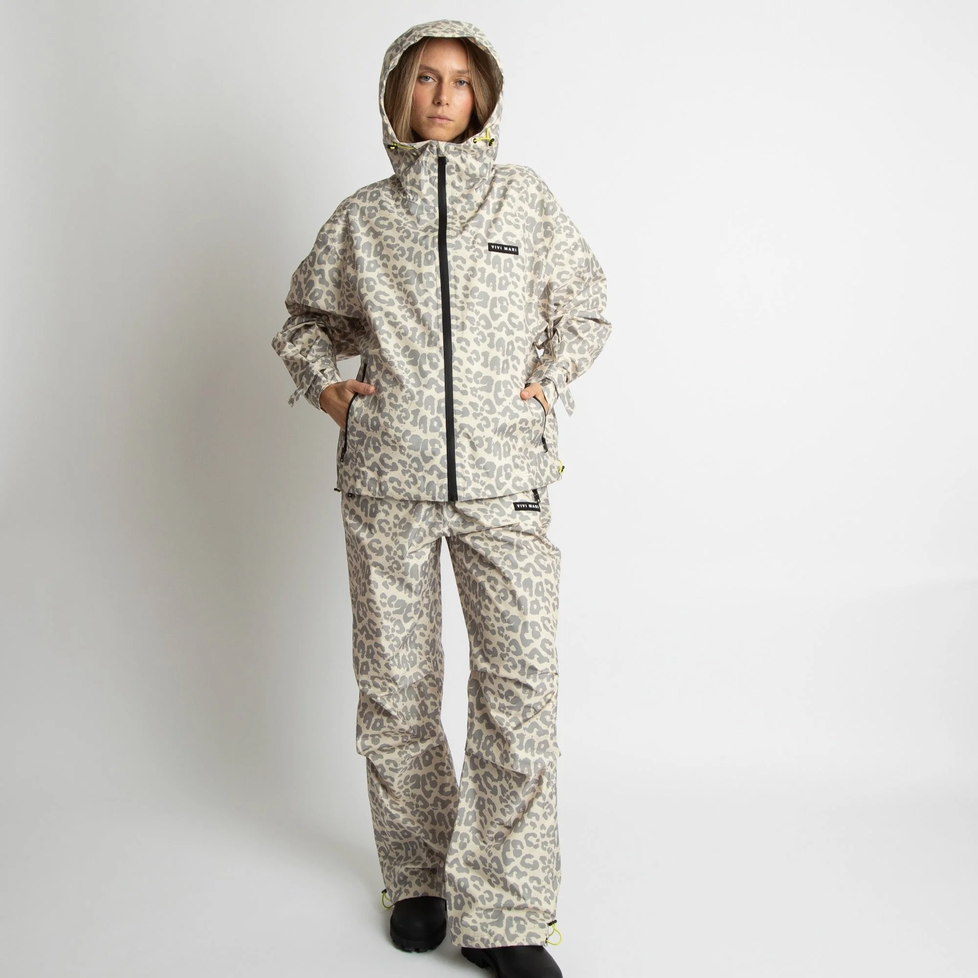 Rain Pants leo splashes grey/sand - Image 7
