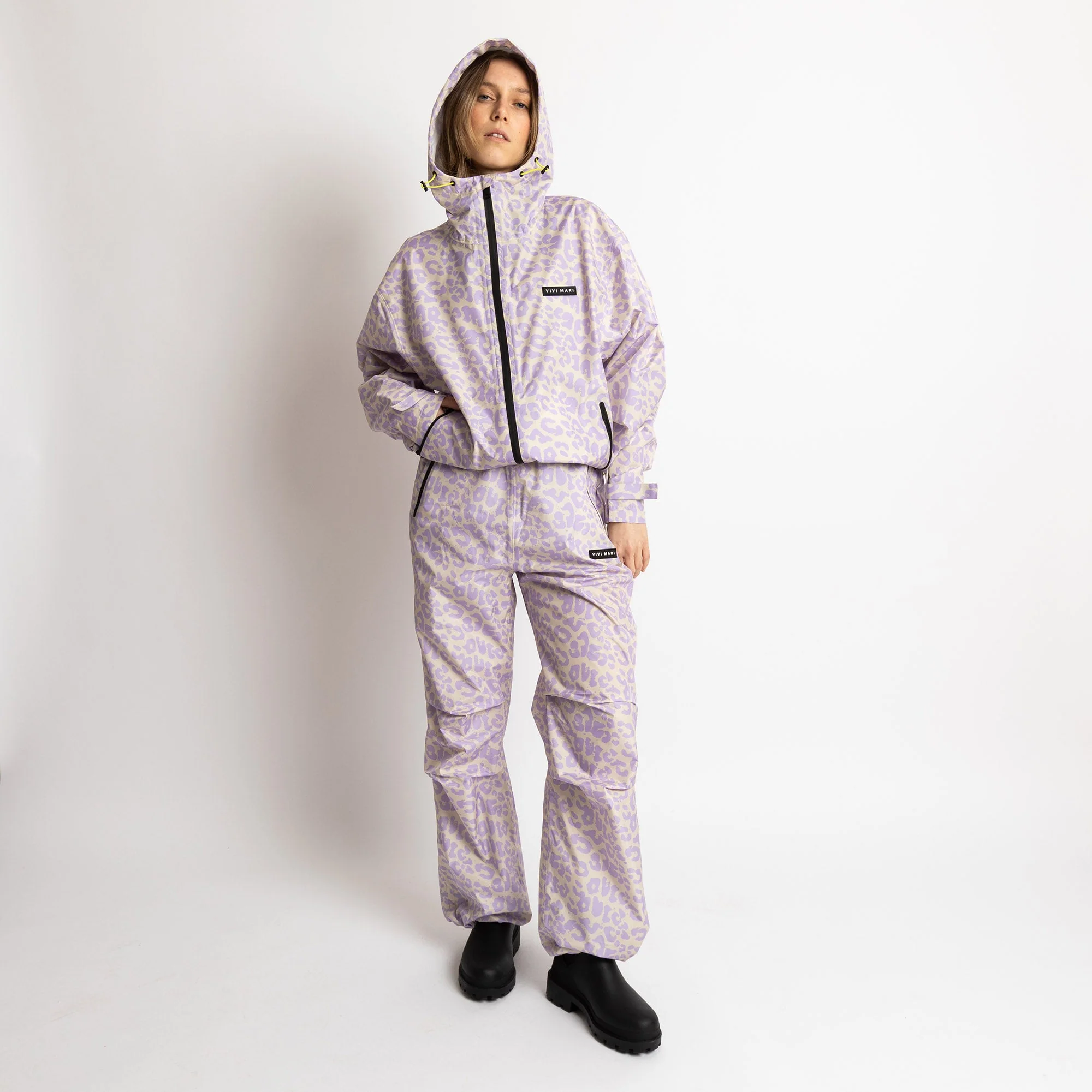 Rain Pants leo splashes lavender/grey - Image 6