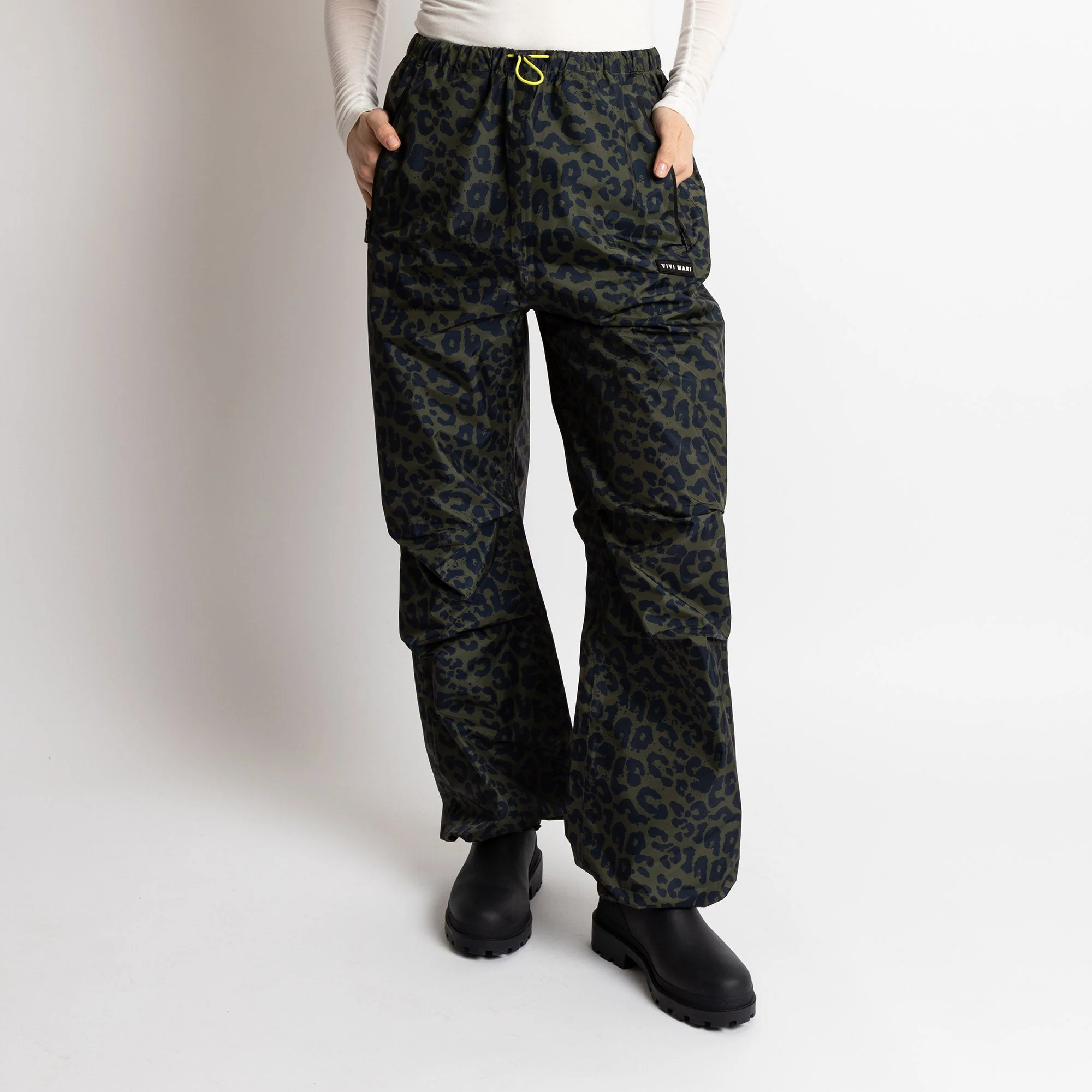 Rain Pants leo splashes navy/olive - Image 7