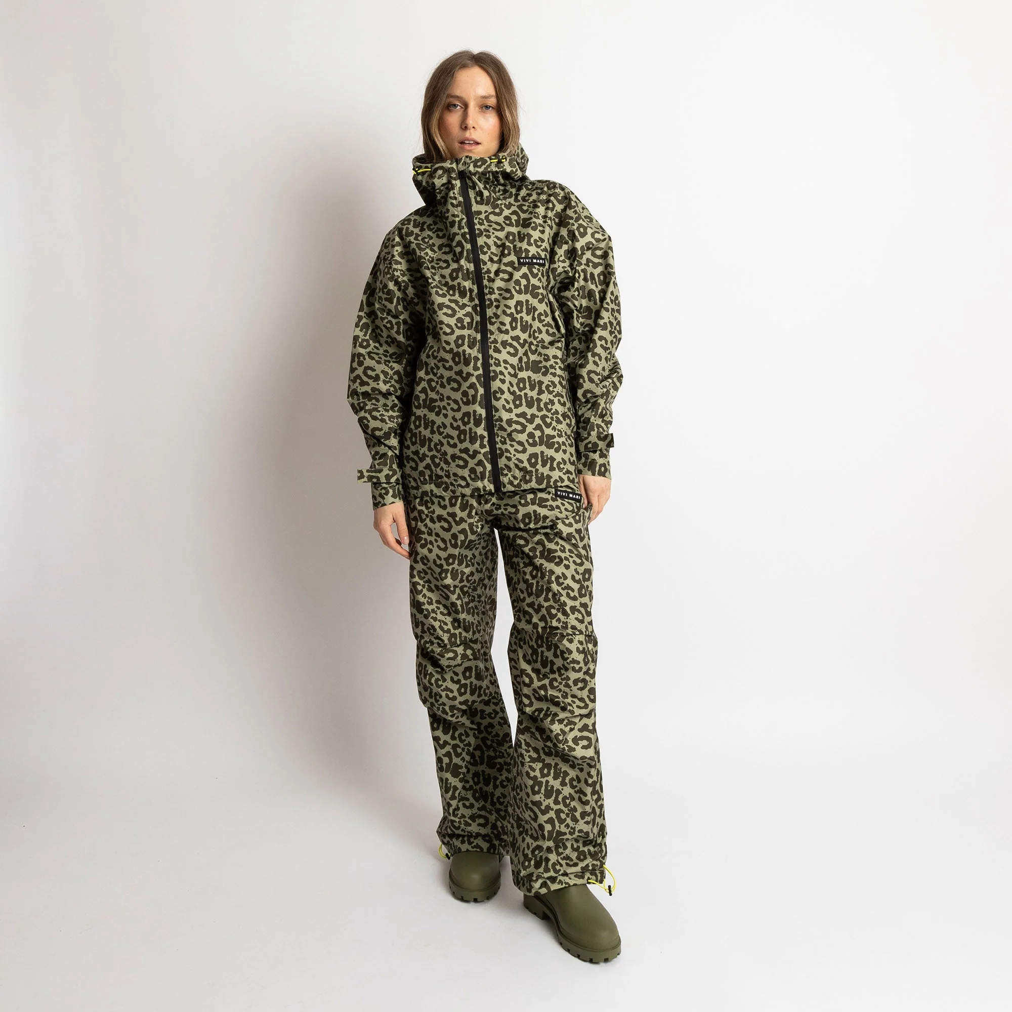 Rain Pants leo splashes olive/pale olive - Image 4