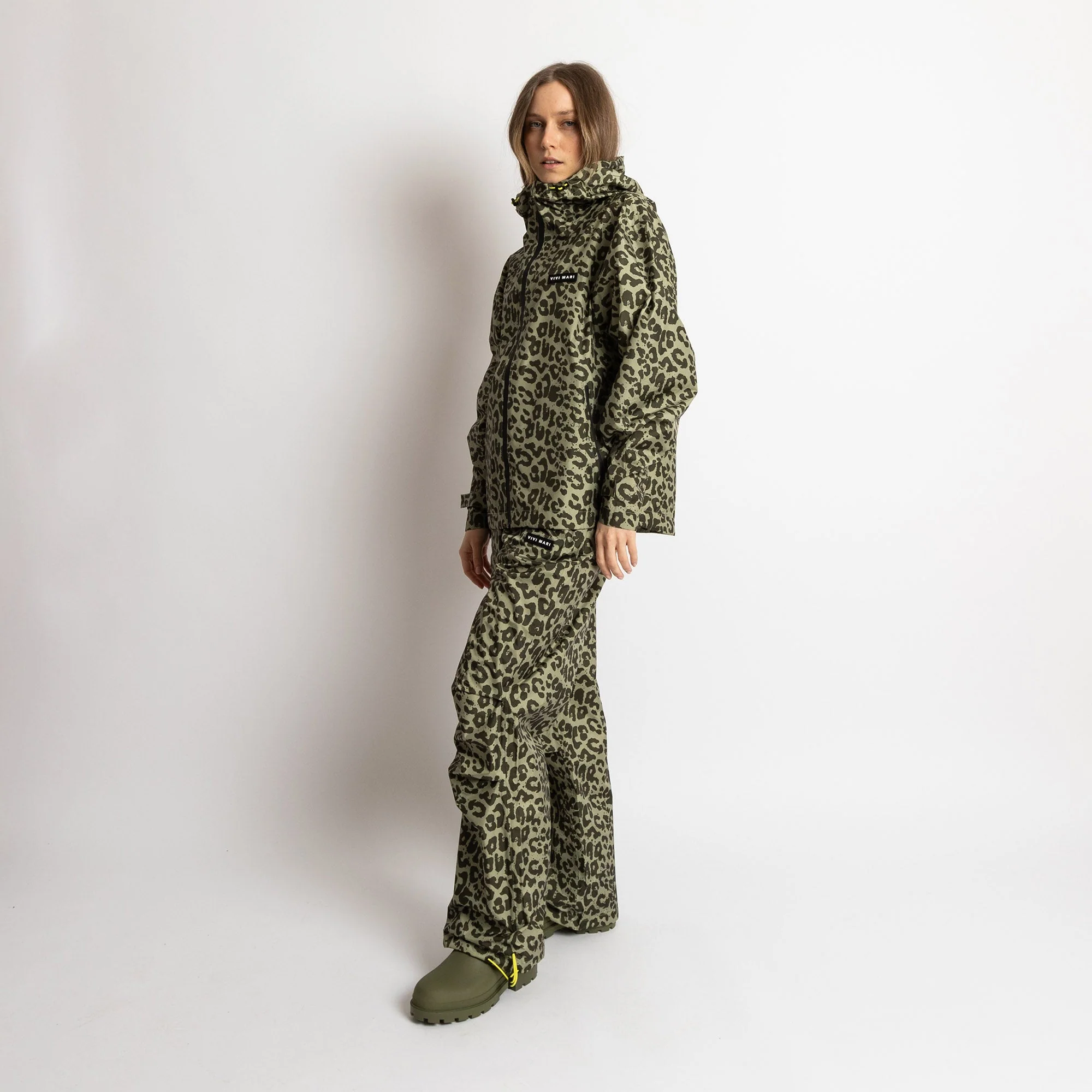 Rain Pants leo splashes olive/pale olive - Image 5