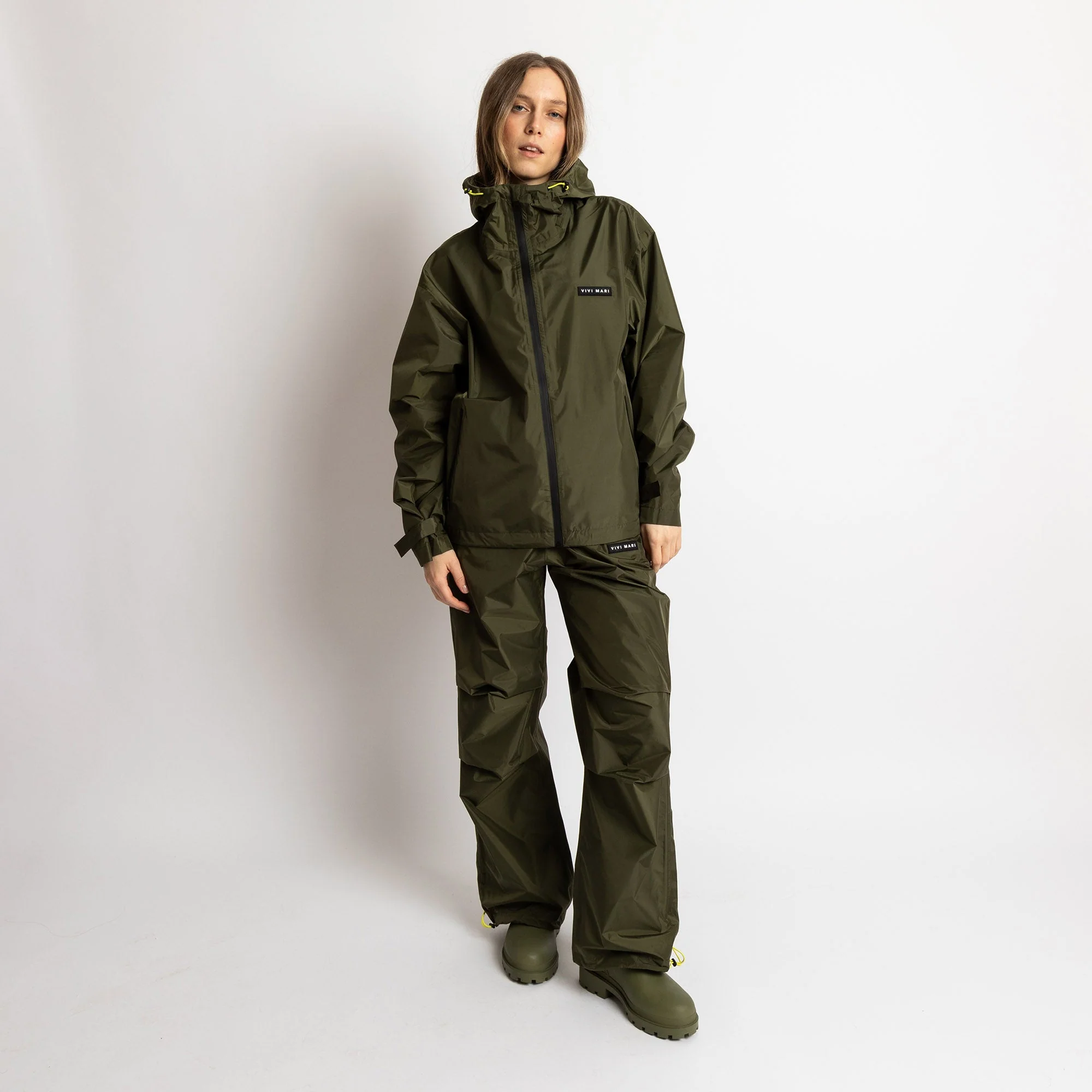 Rain Pants solid olive - Image 4