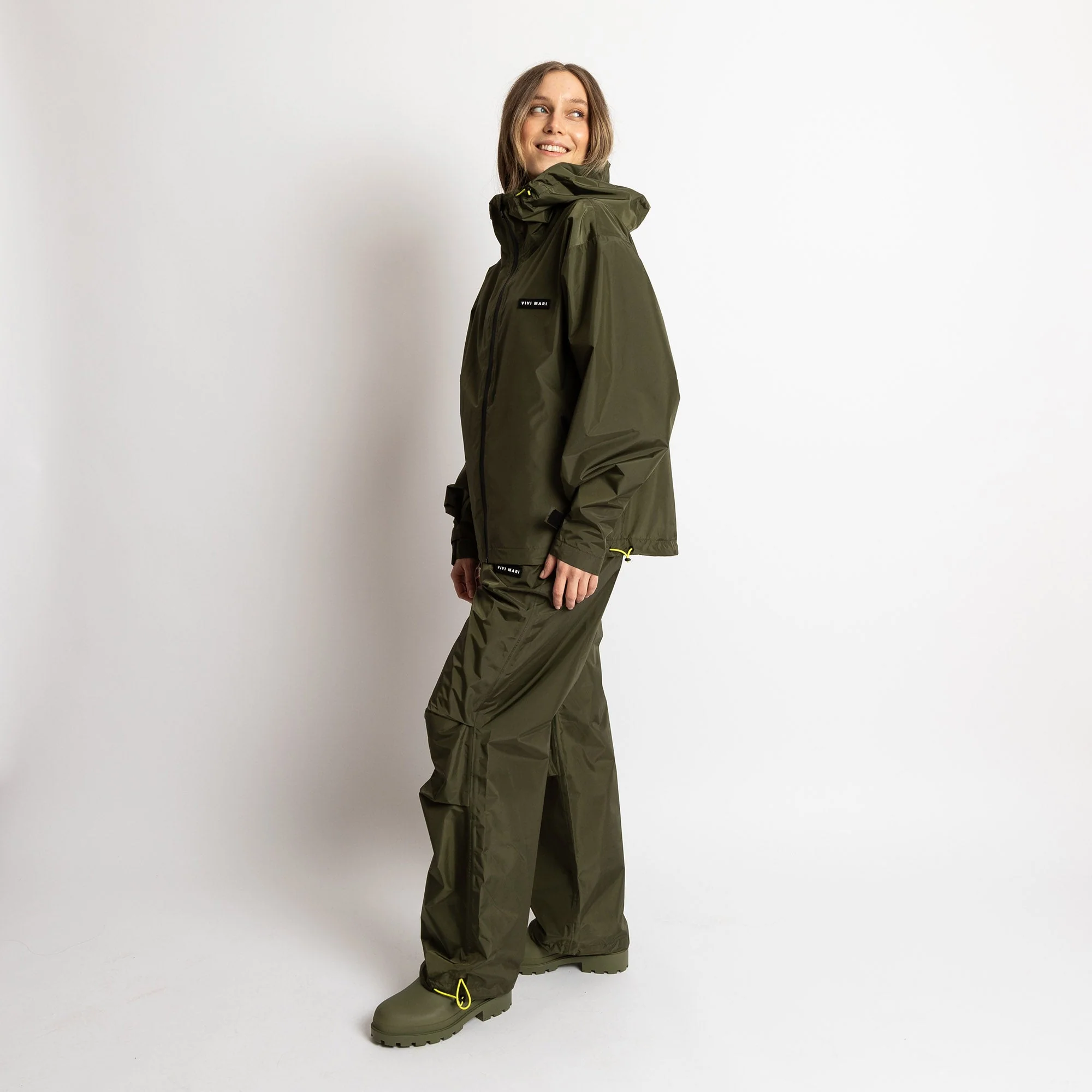 Rain Pants solid olive - Image 5
