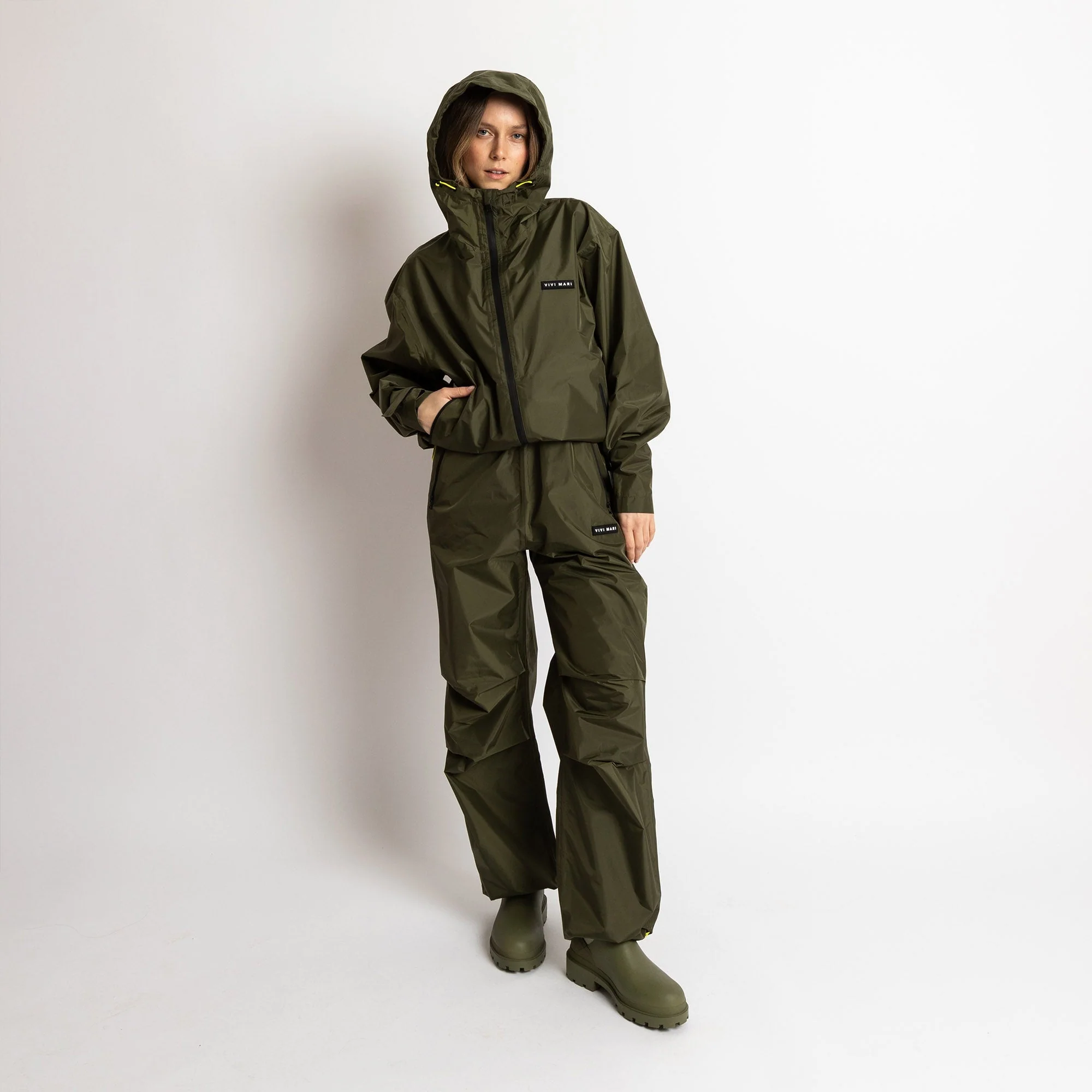 Rain Pants solid olive - Image 6