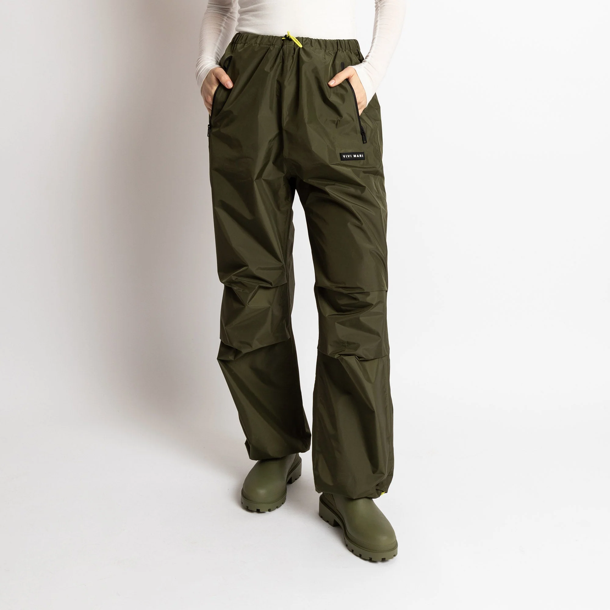 Rain Pants solid olive - Image 7