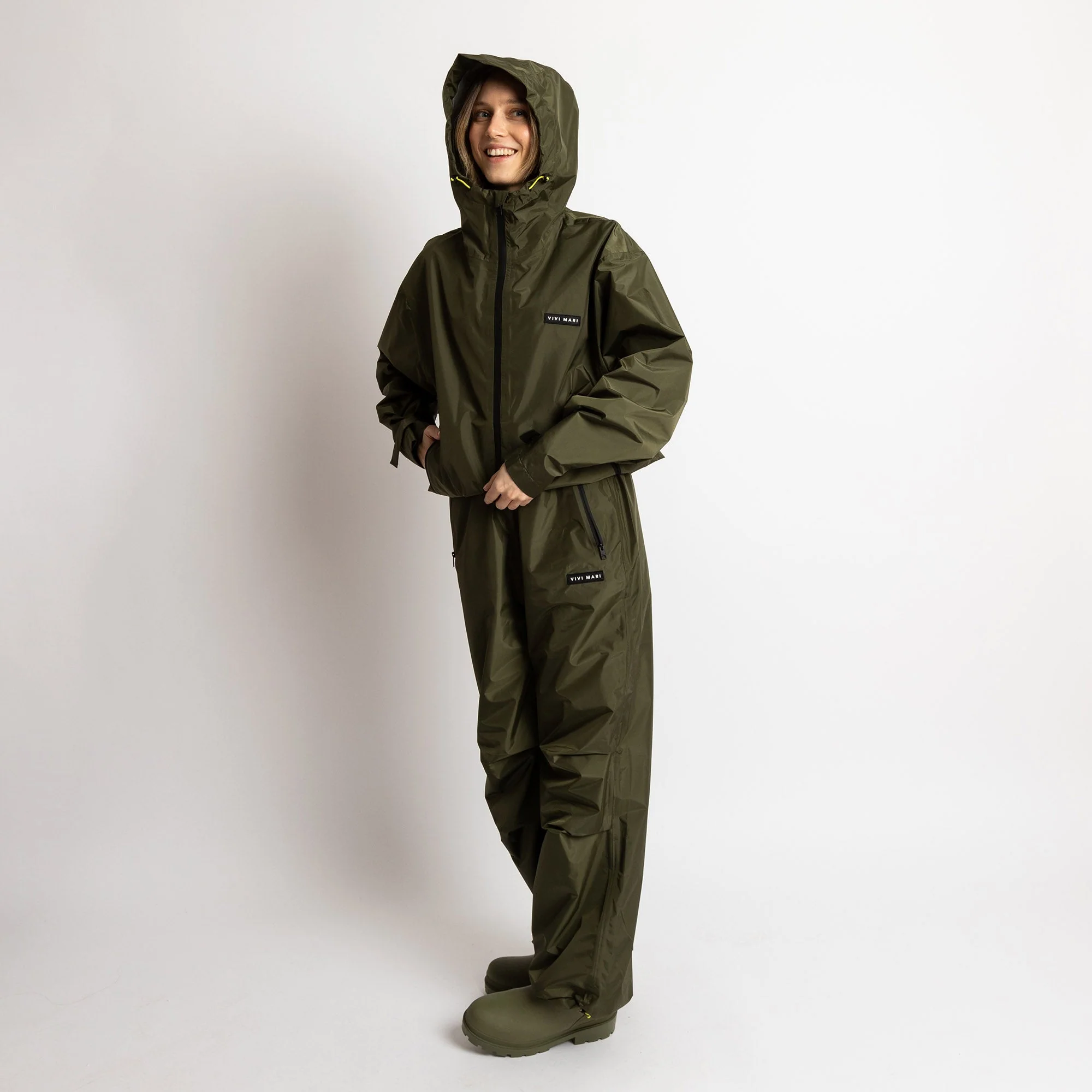 Rain Pants solid olive - Image 9